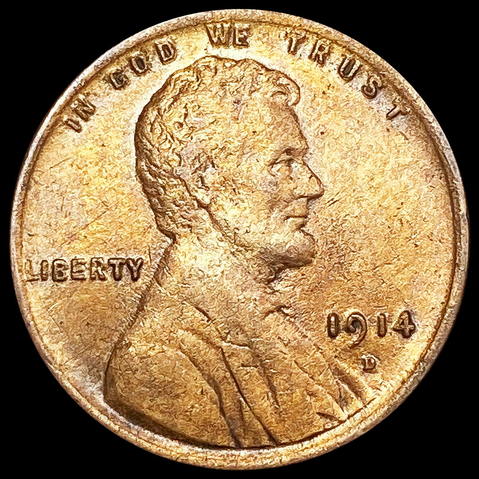 1914-D Wheat Cent CLOSELY UNCIRCULATED (1 of 2)