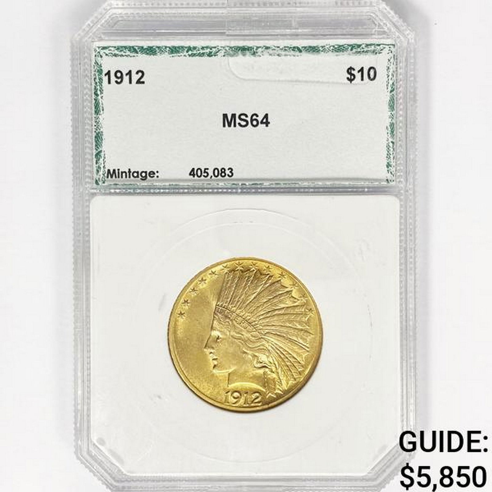 1912 $10 Gold Eagle PCI MS64 (1 of 2)