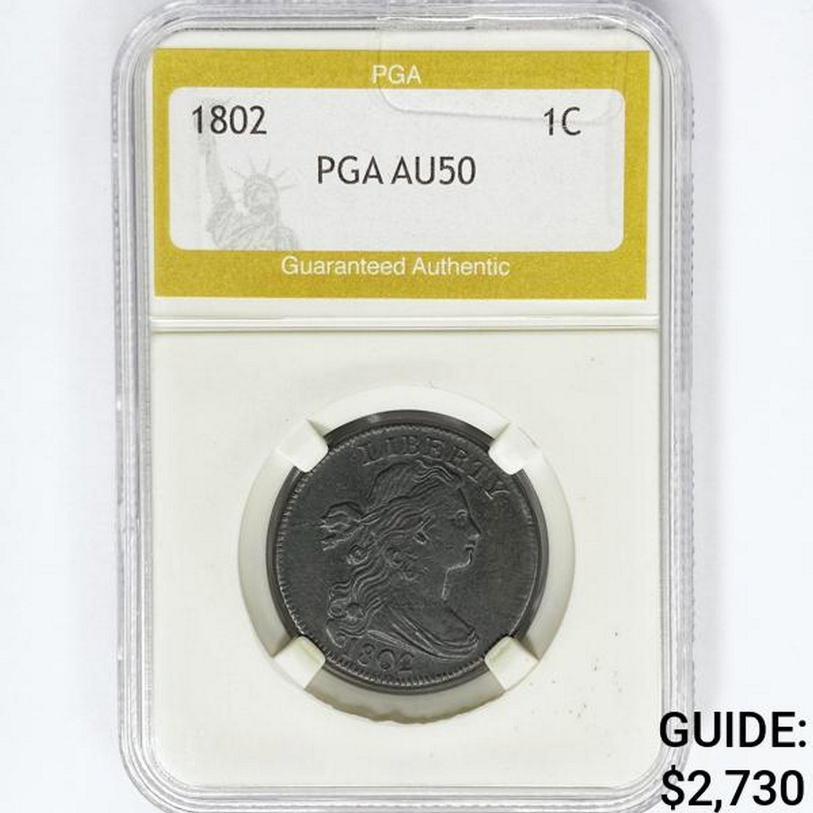1802 Large Cent PGA AU50 (1 of 2)