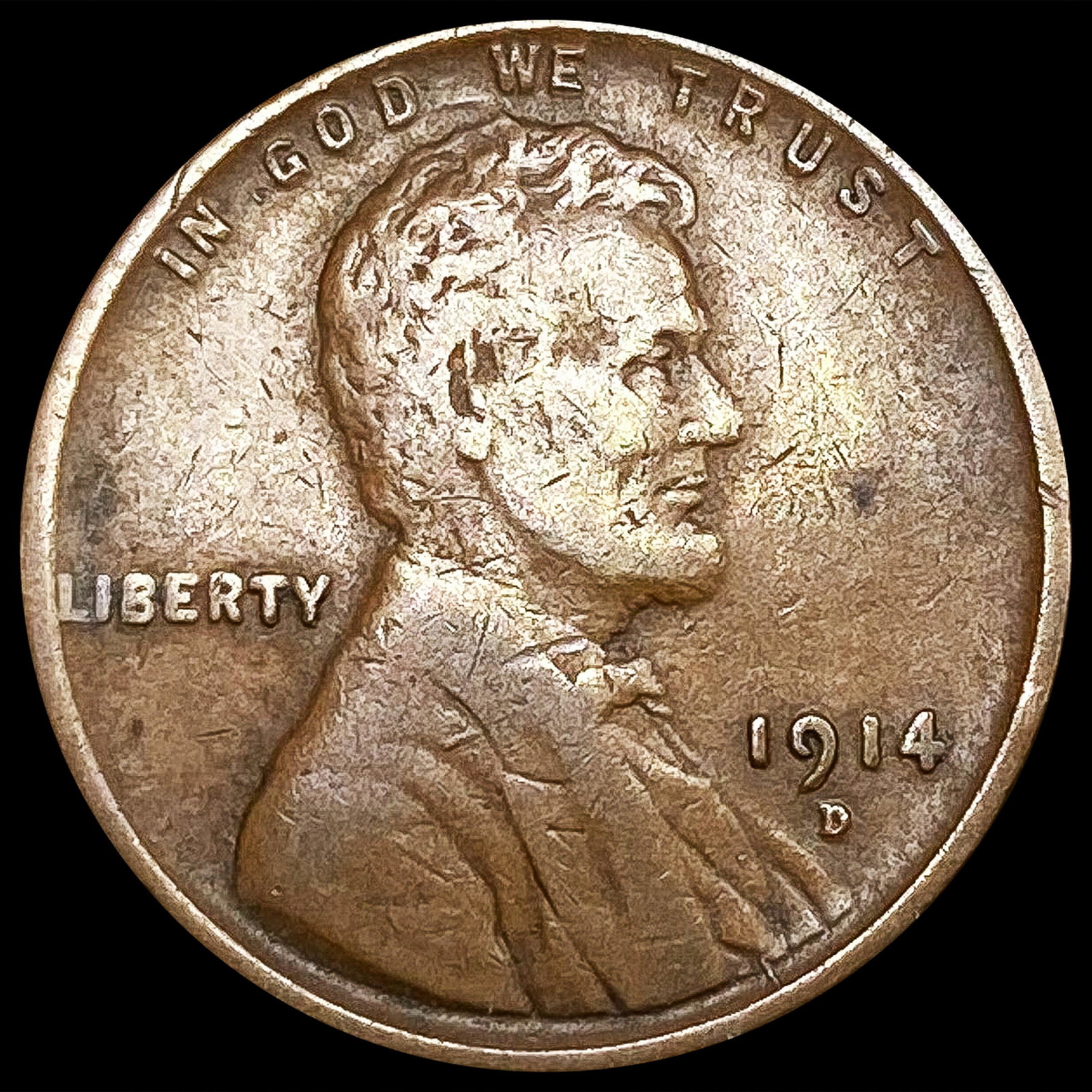 1914-D Wheat Cent NICELY CIRCULATED (1 of 2)
