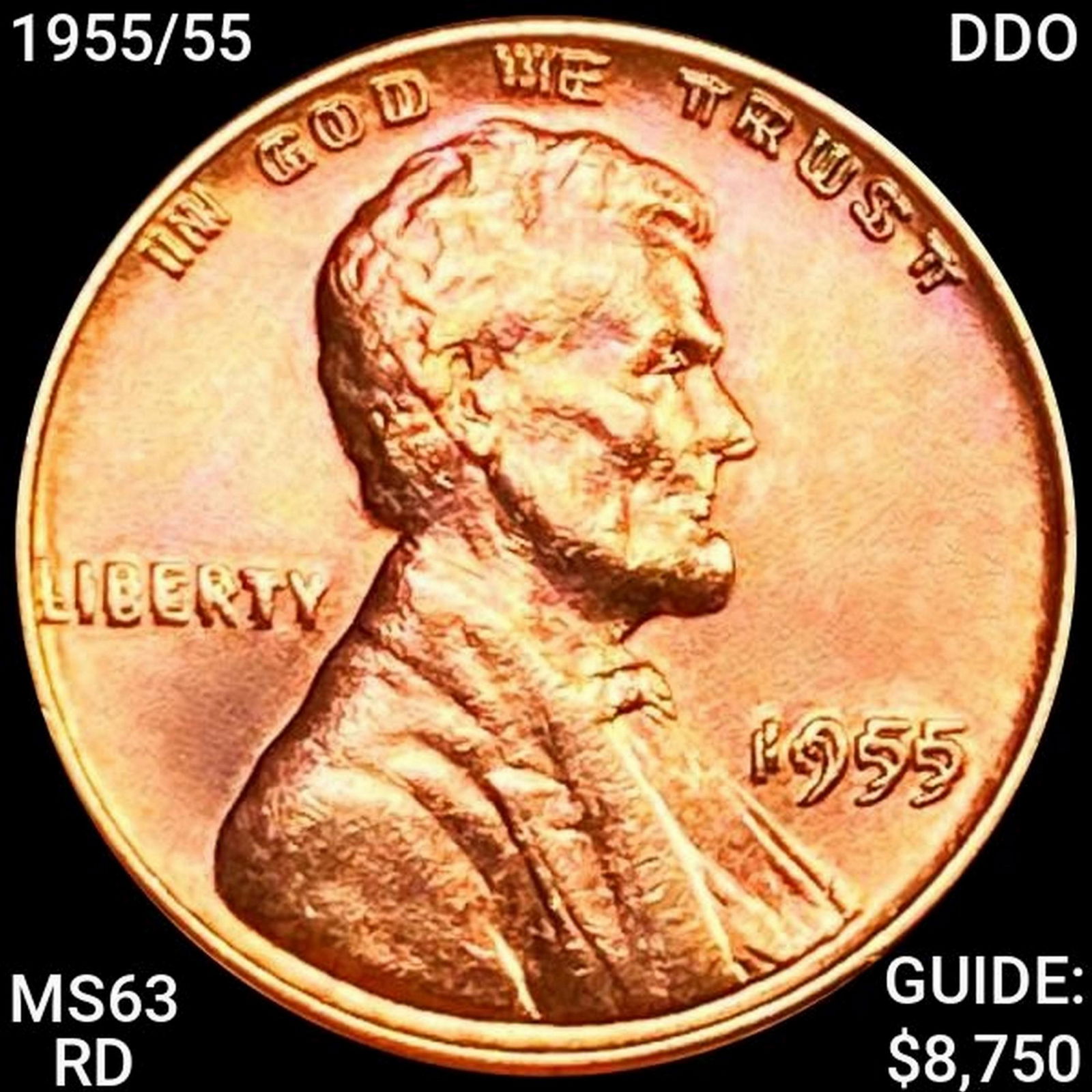 1955/55 DDO Wheat Cent UNCIRCULATED RD (1 of 2)
