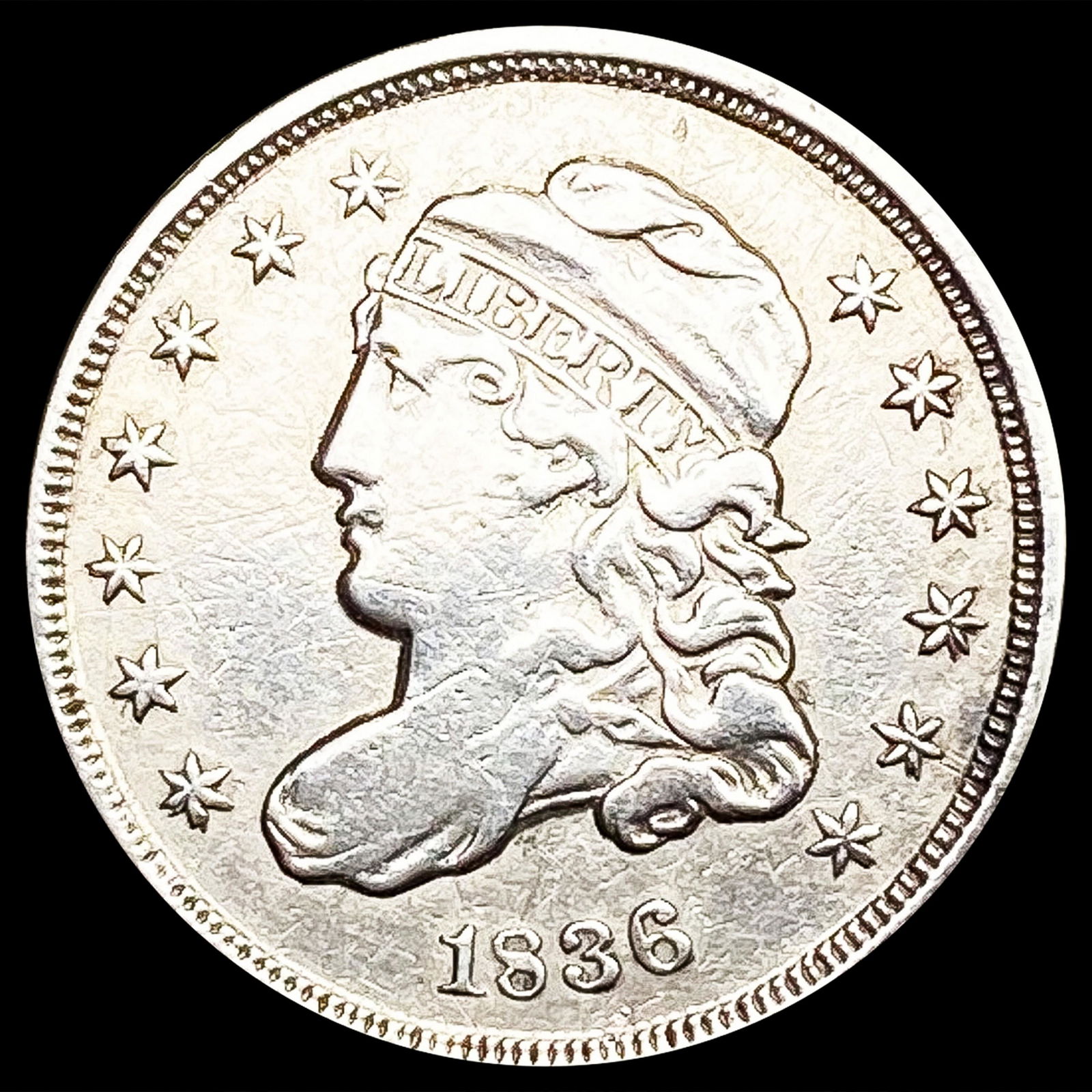 1836 Capped Bust Half Dime LIGHTLY CIRCULATED (1 of 2)