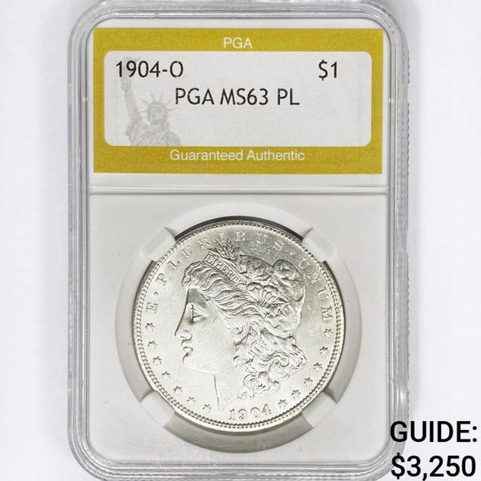 1904-O Morgan Silver Dollar PGA MS63 PL (1 of 2)
