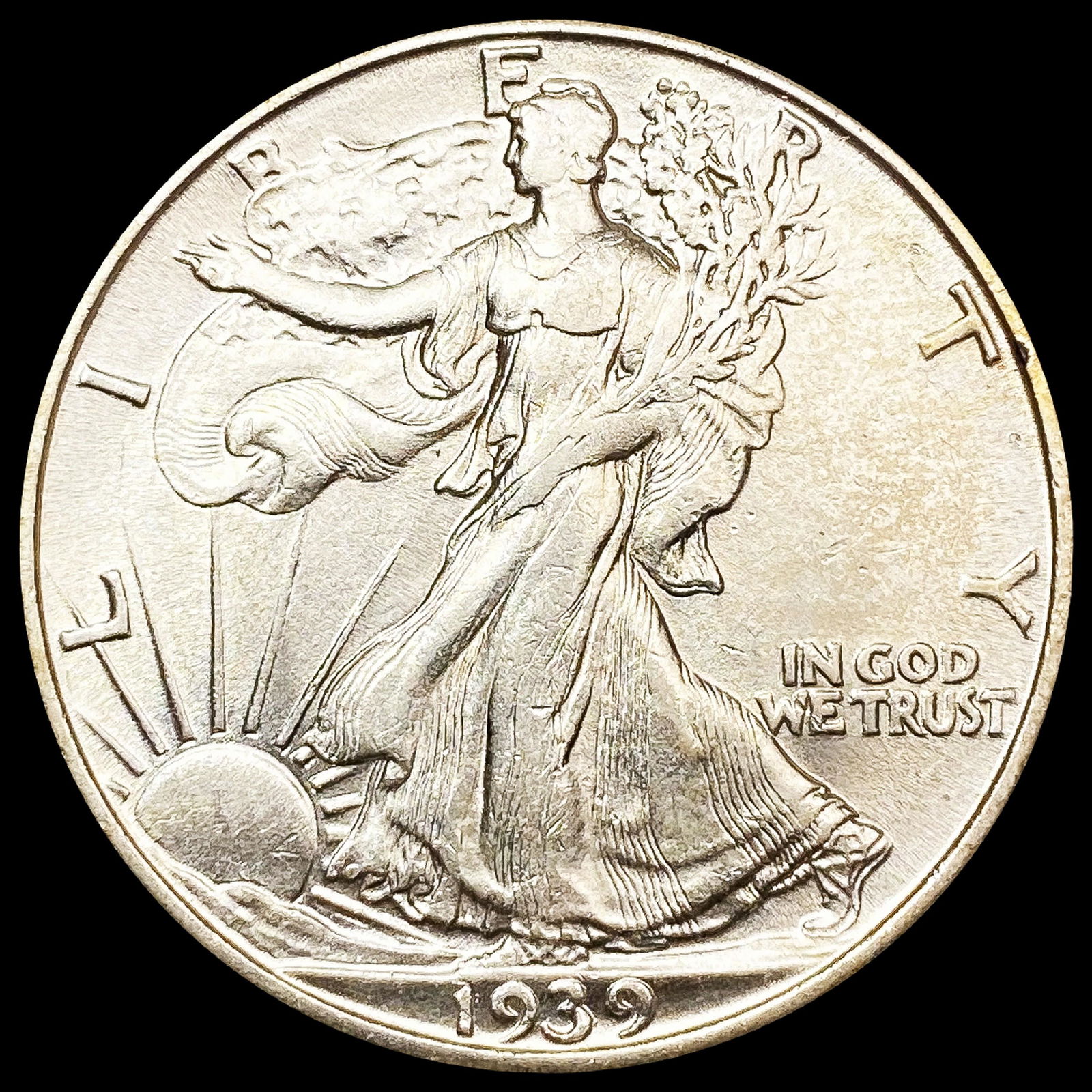 1939-S Walking Liberty Half Dollar CLOSELY UNCIRCULATED (1 of 2)