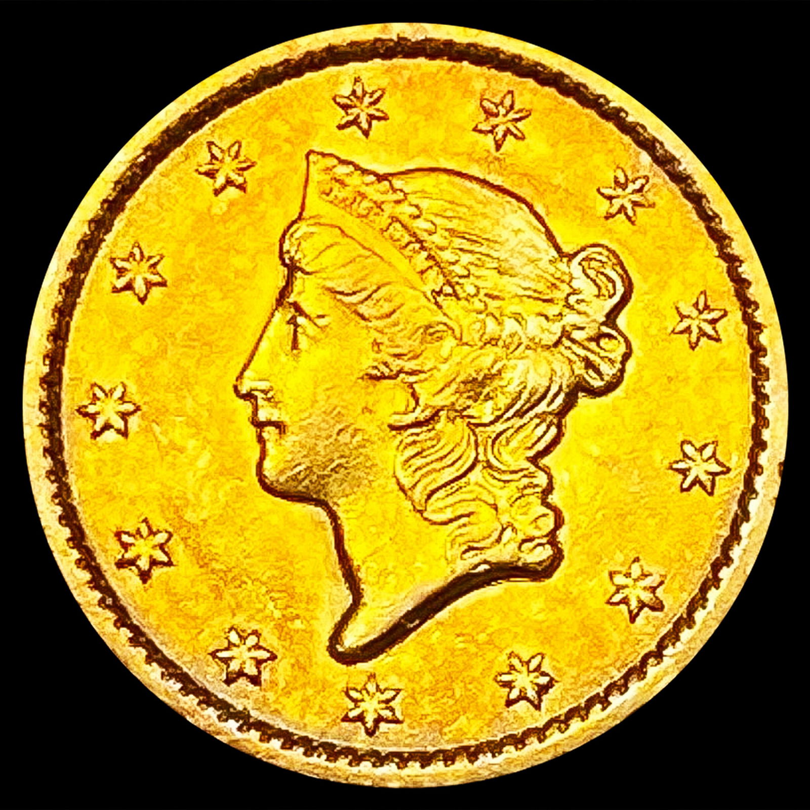 1849 Rare Gold Dollar NEARLY UNCIRCULATED (1 of 2)