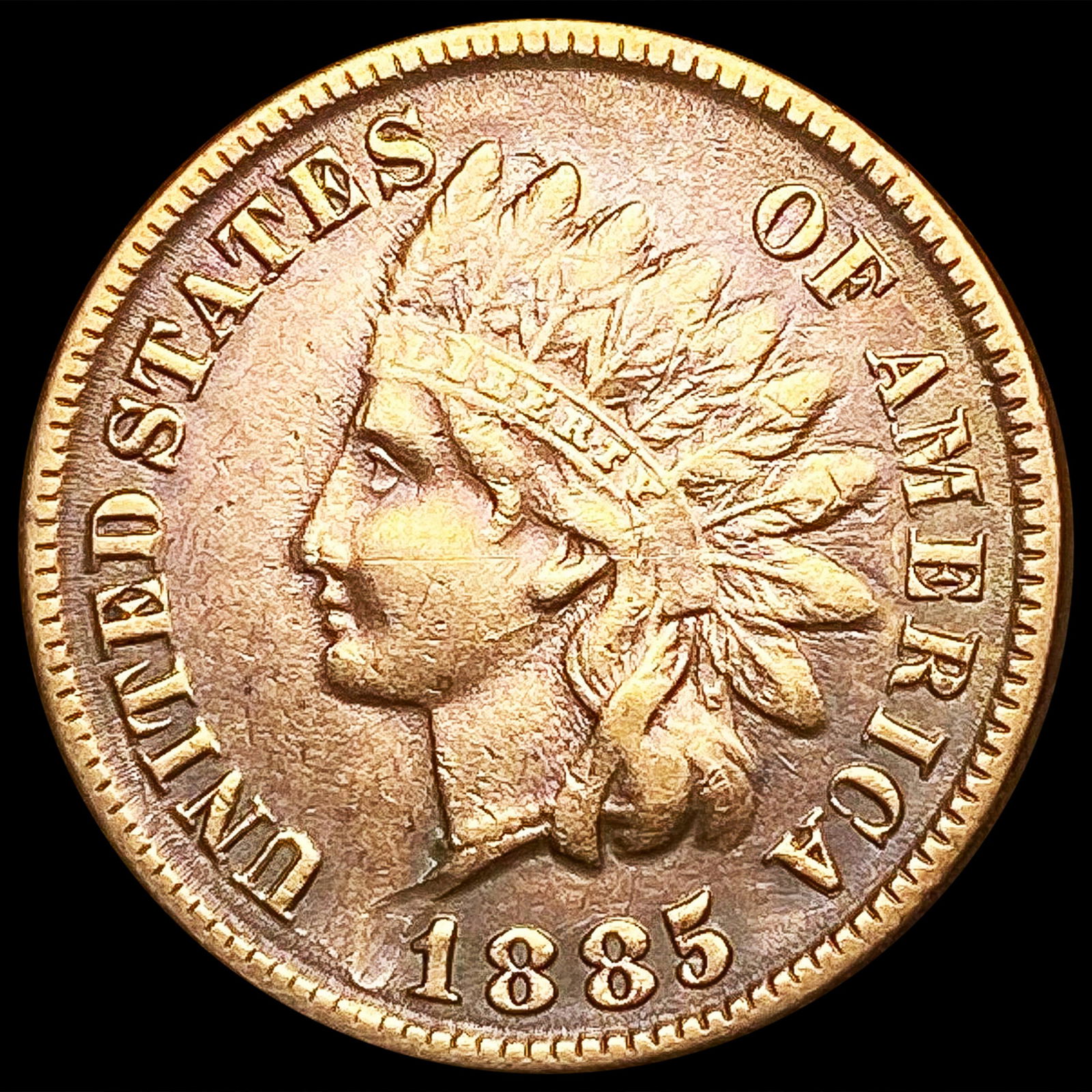 1885 Indian Head Cent CLOSELY UNCIRCULATED (1 of 2)