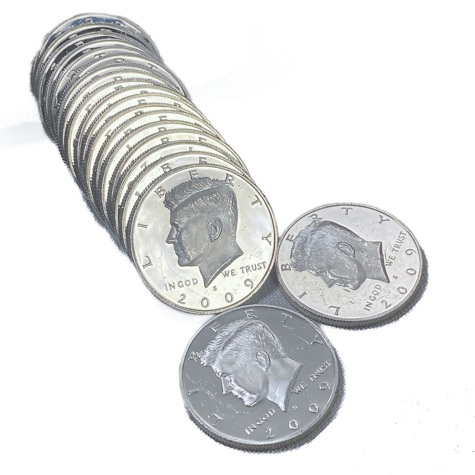 2009-S 90% Silver Kennedy Half Dollar Roll (20 Coins) (1 of 4)