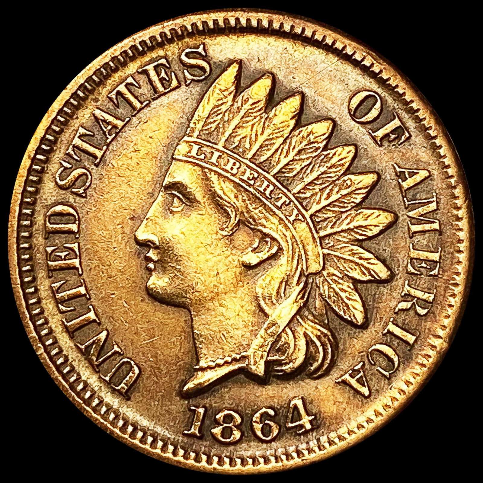 1864 Indian Head Cent CLOSELY UNCIRCULATED (1 of 2)