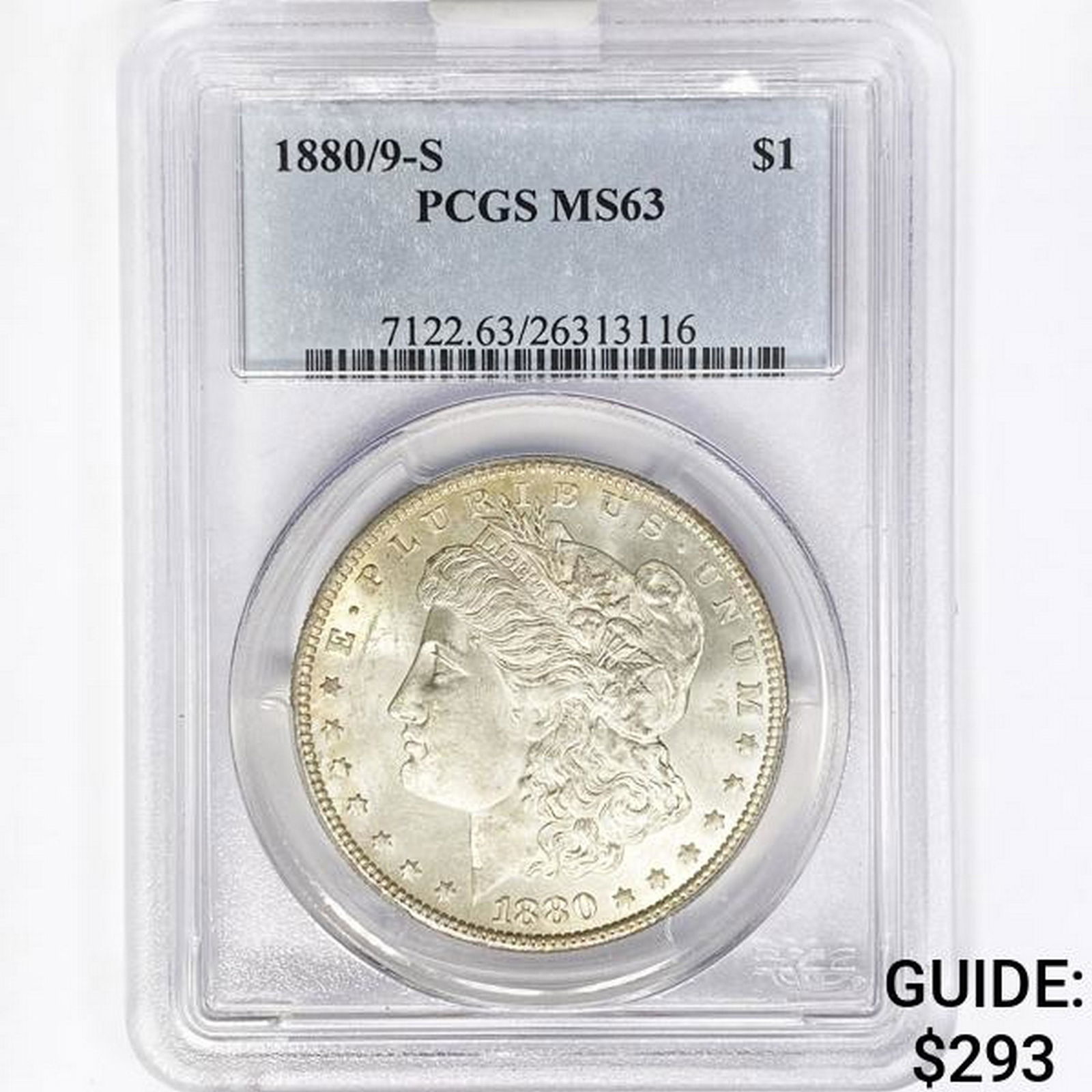 1880/9-S Morgan Silver Dollar PCGS MS63 (1 of 2)