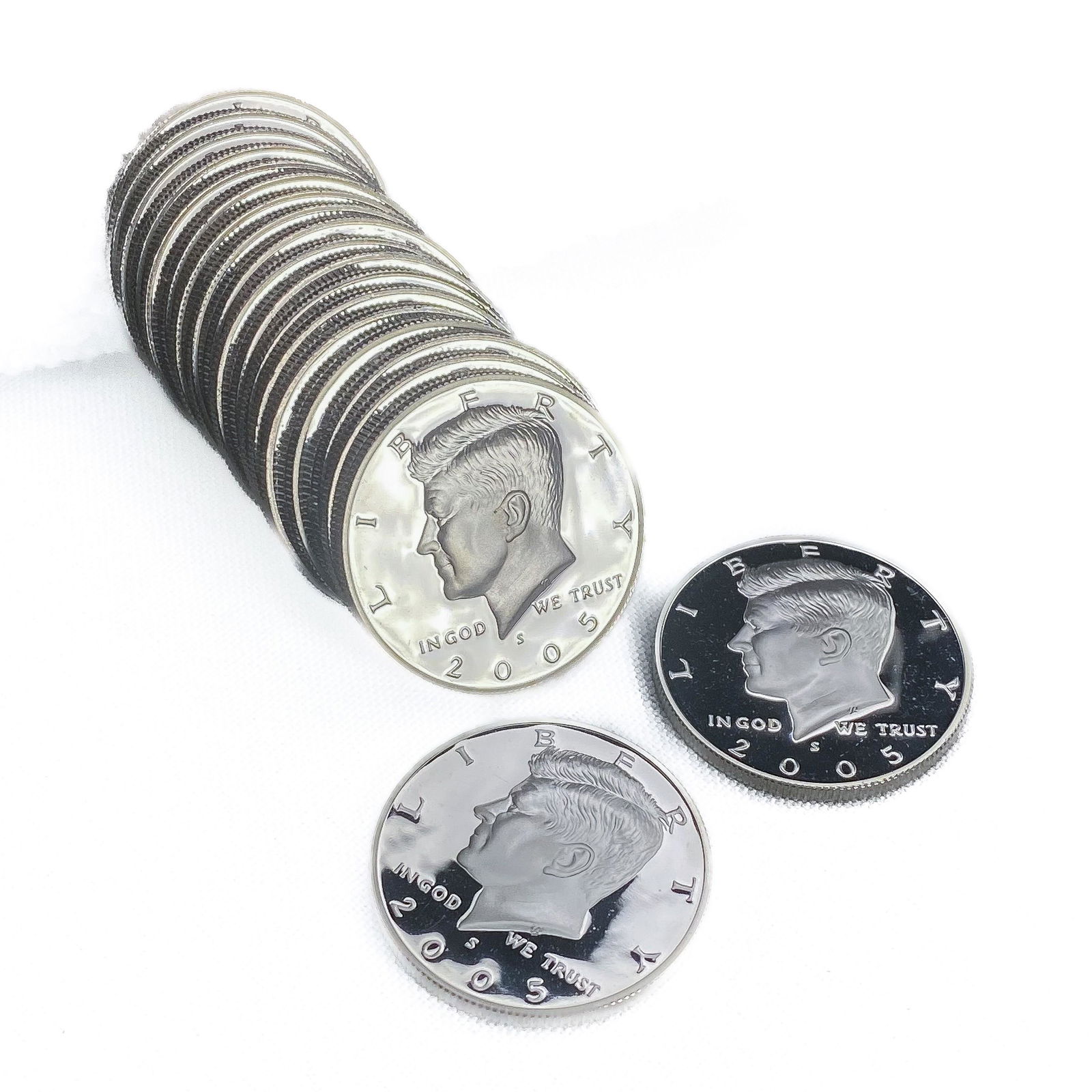 2005-S 90% Silver Kennedy Half Dollar Roll (20 Coins) (1 of 4)