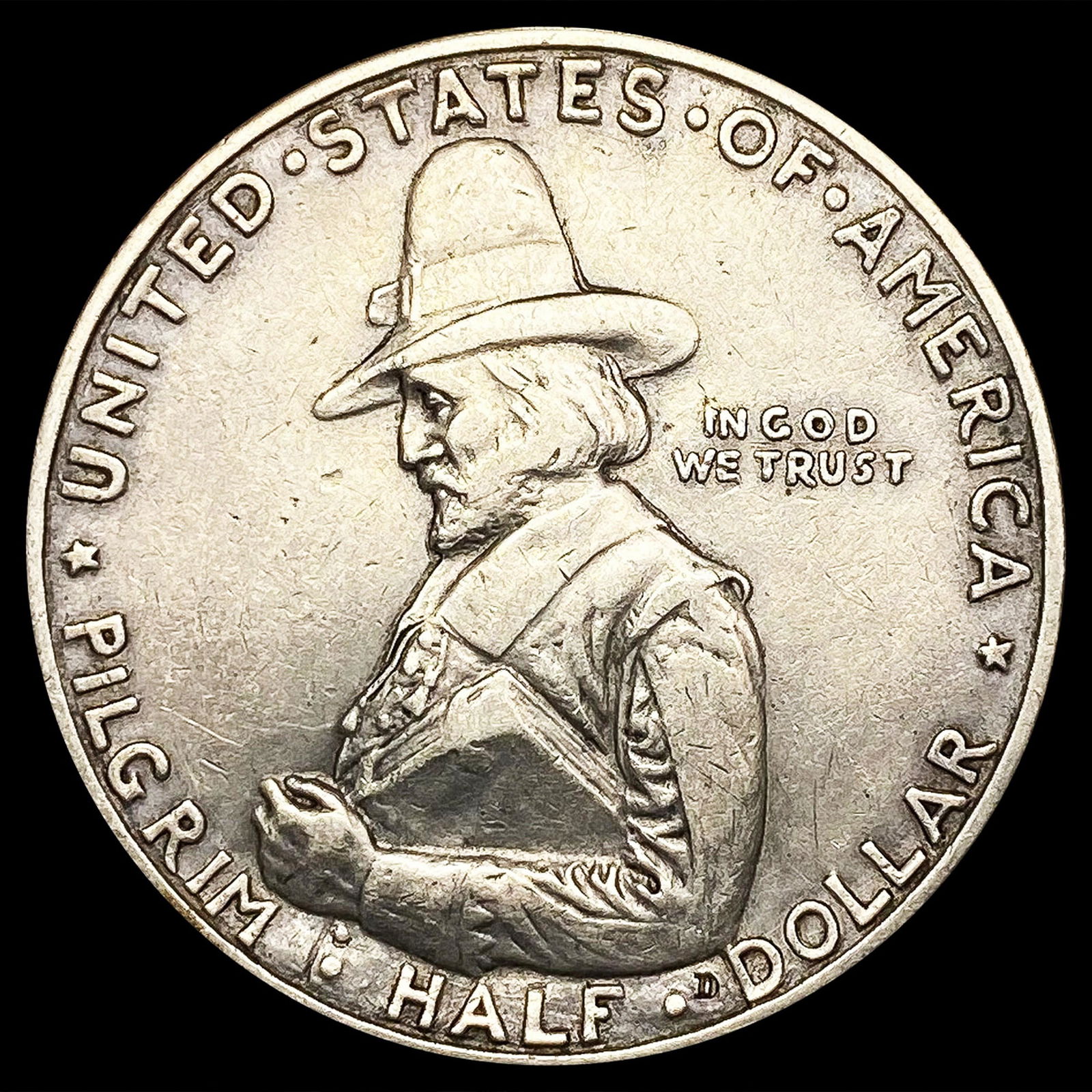 1920 Pilgrim Half Dollar CLOSELY UNCIRCULATED (1 of 2)