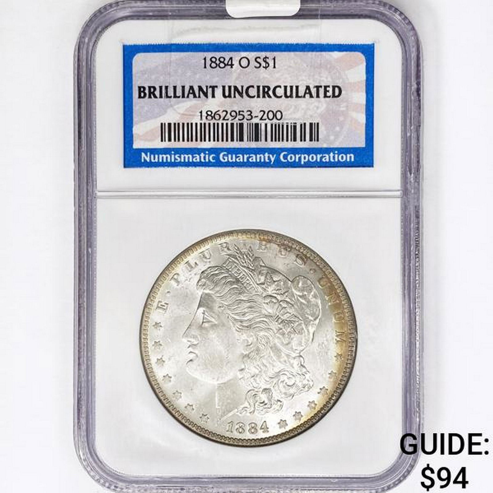 1884-O Morgan Silver Dollar NGC BU (1 of 2)