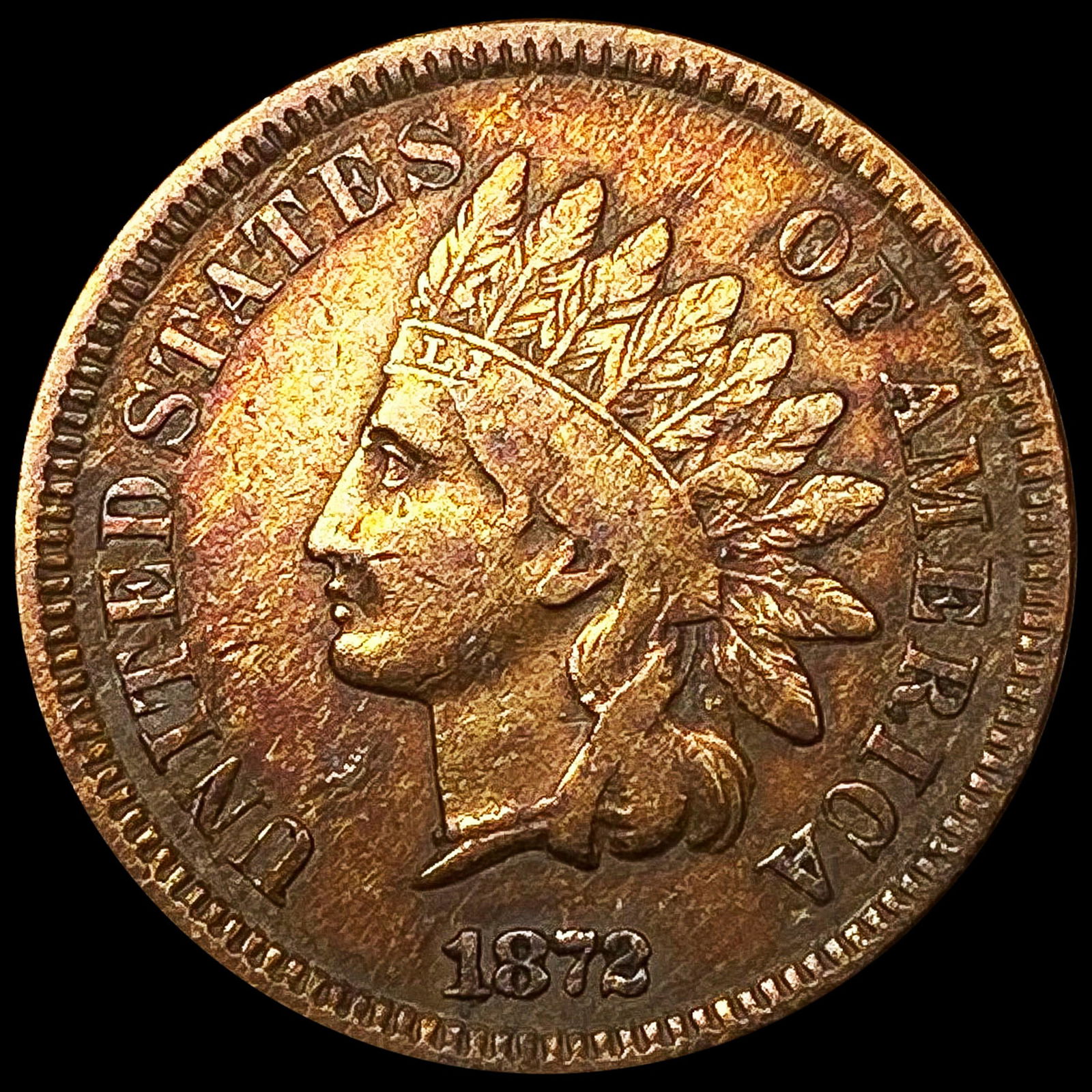 1872 Indian Head Cent UNCIRCULATED (1 of 2)