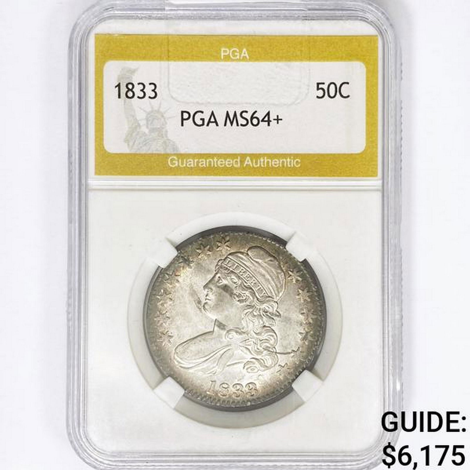 1833 Capped Bust Half Dollar PGA MS64+ (1 of 2)