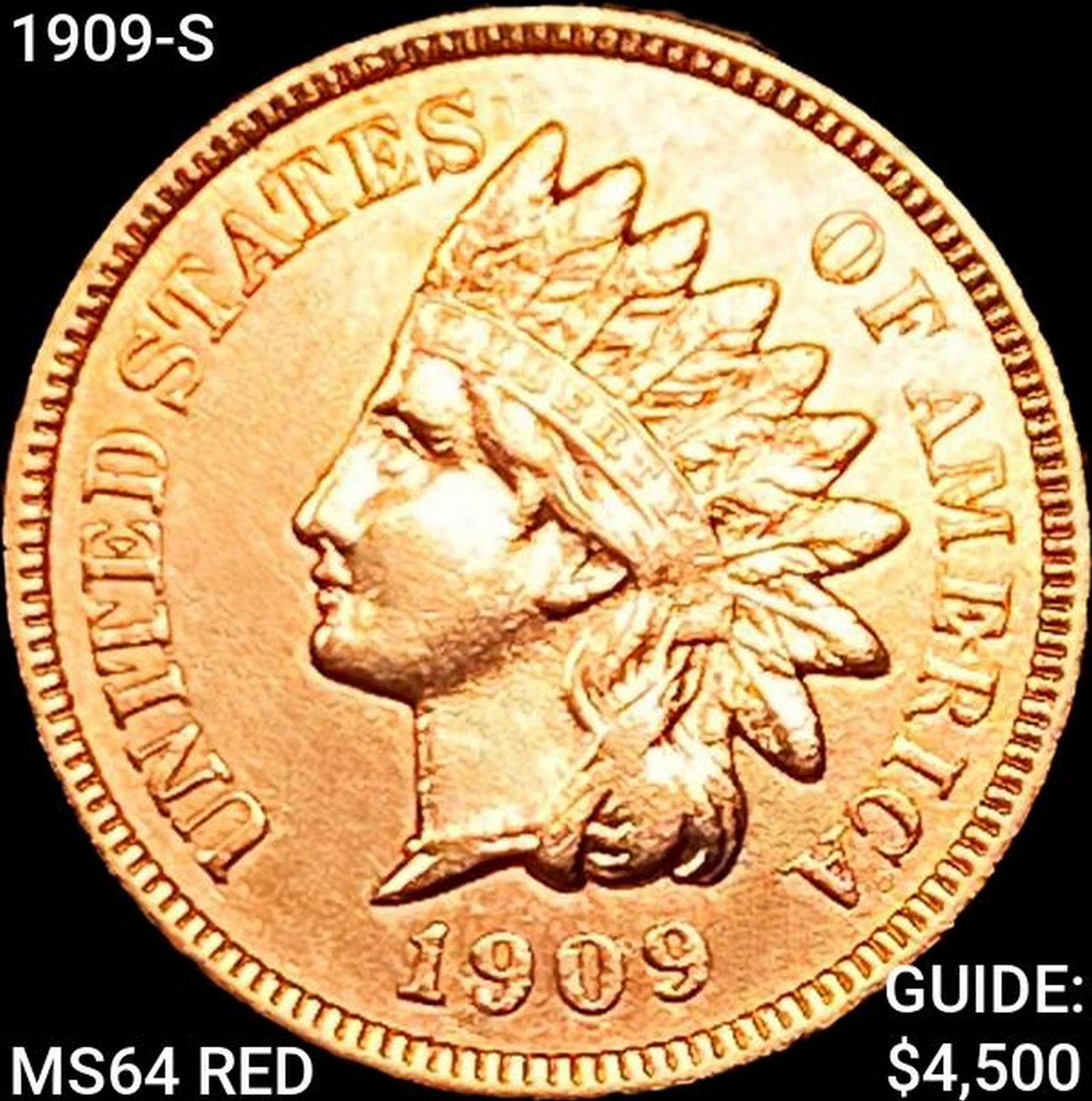 1909-S Indian Head Cent UNCIRCULATED RD (1 of 2)