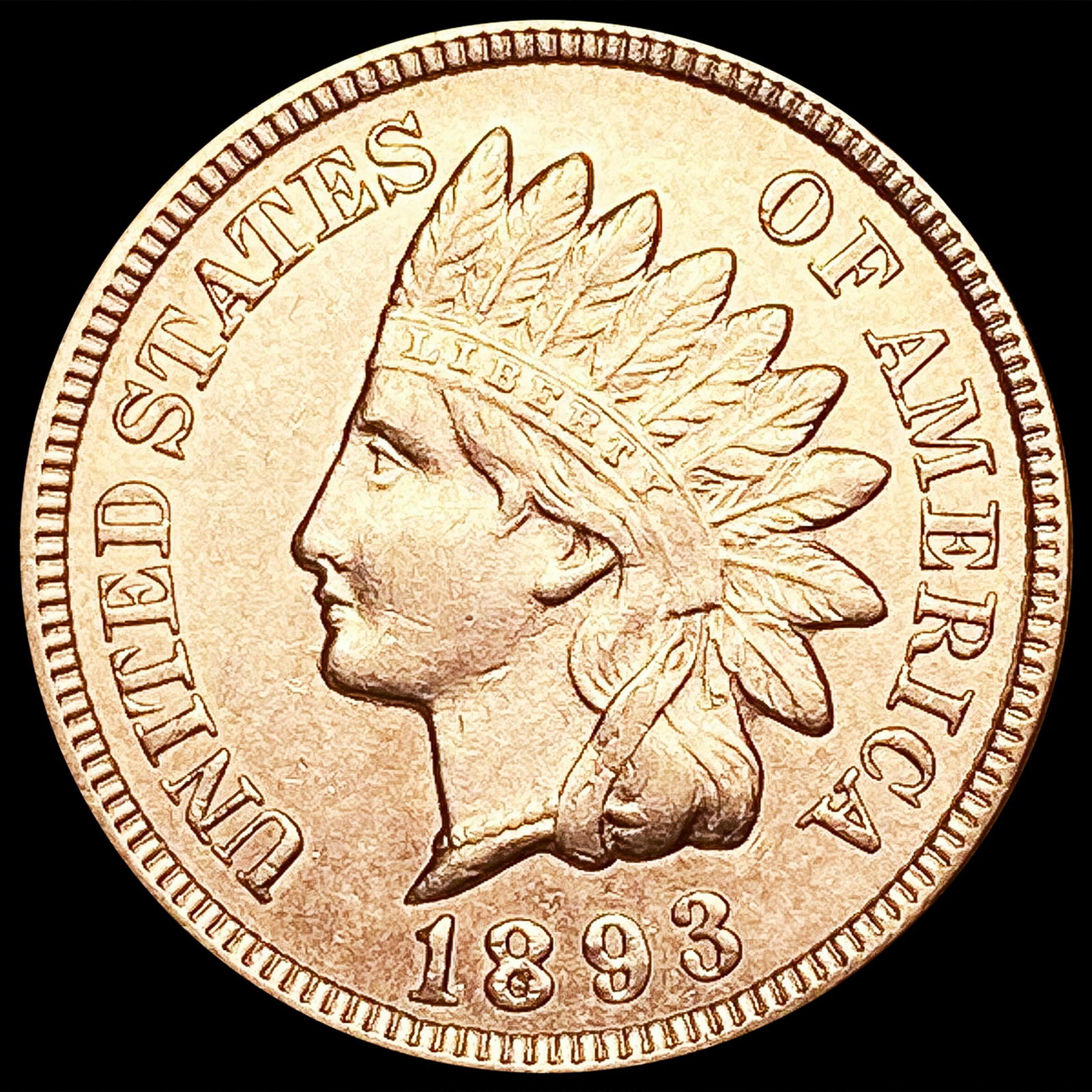 1893 Indian Head Cent GEM BU (1 of 2)