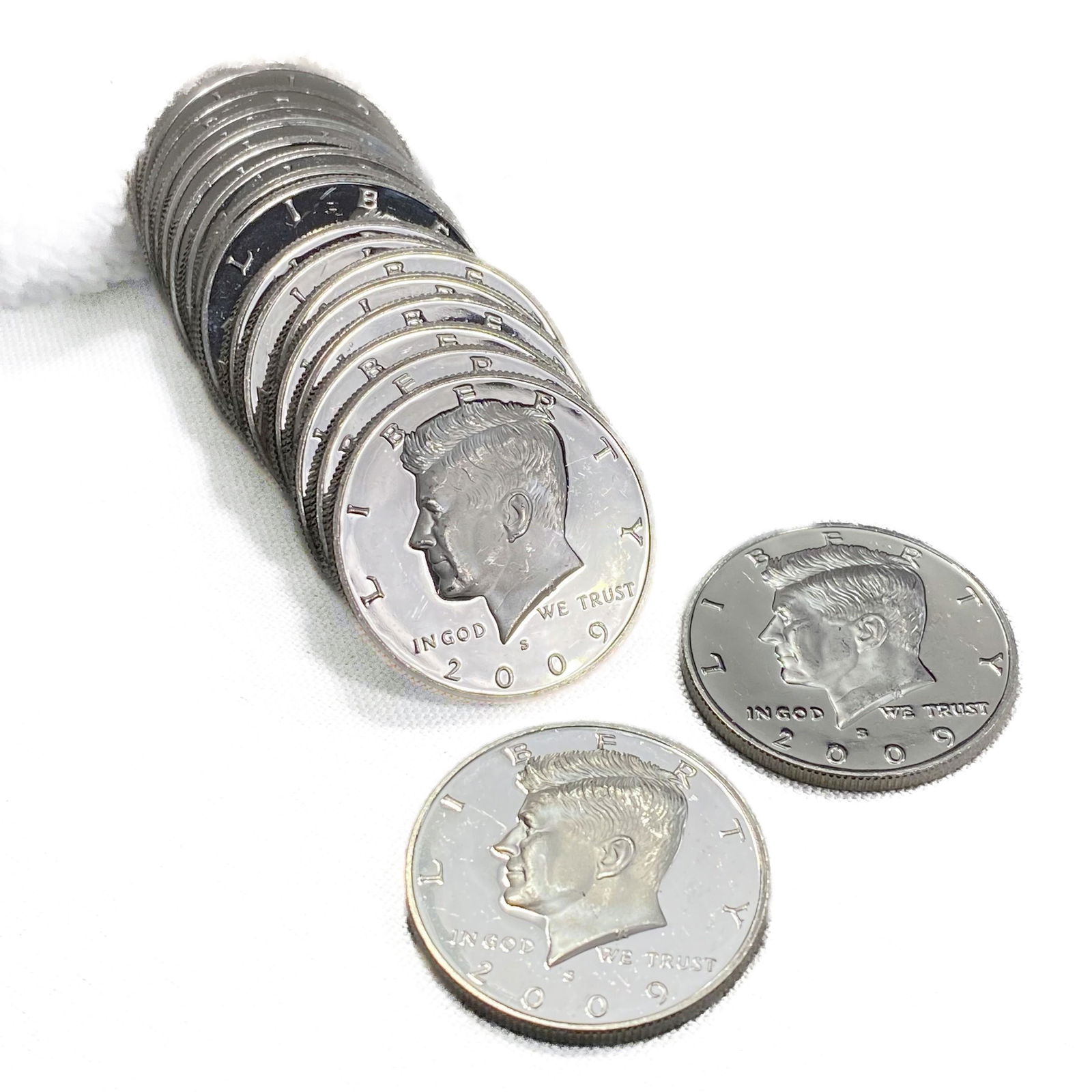 2009-S 90% Silver Kennedy Half Dollar Roll (20 Coins) (1 of 4)