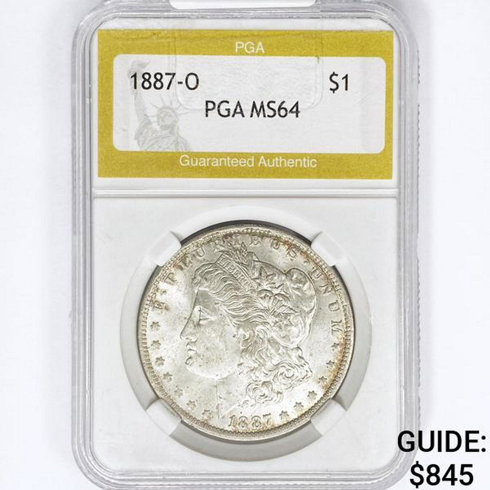 1887-O Morgan Silver Dollar PGA MS64 (1 of 2)