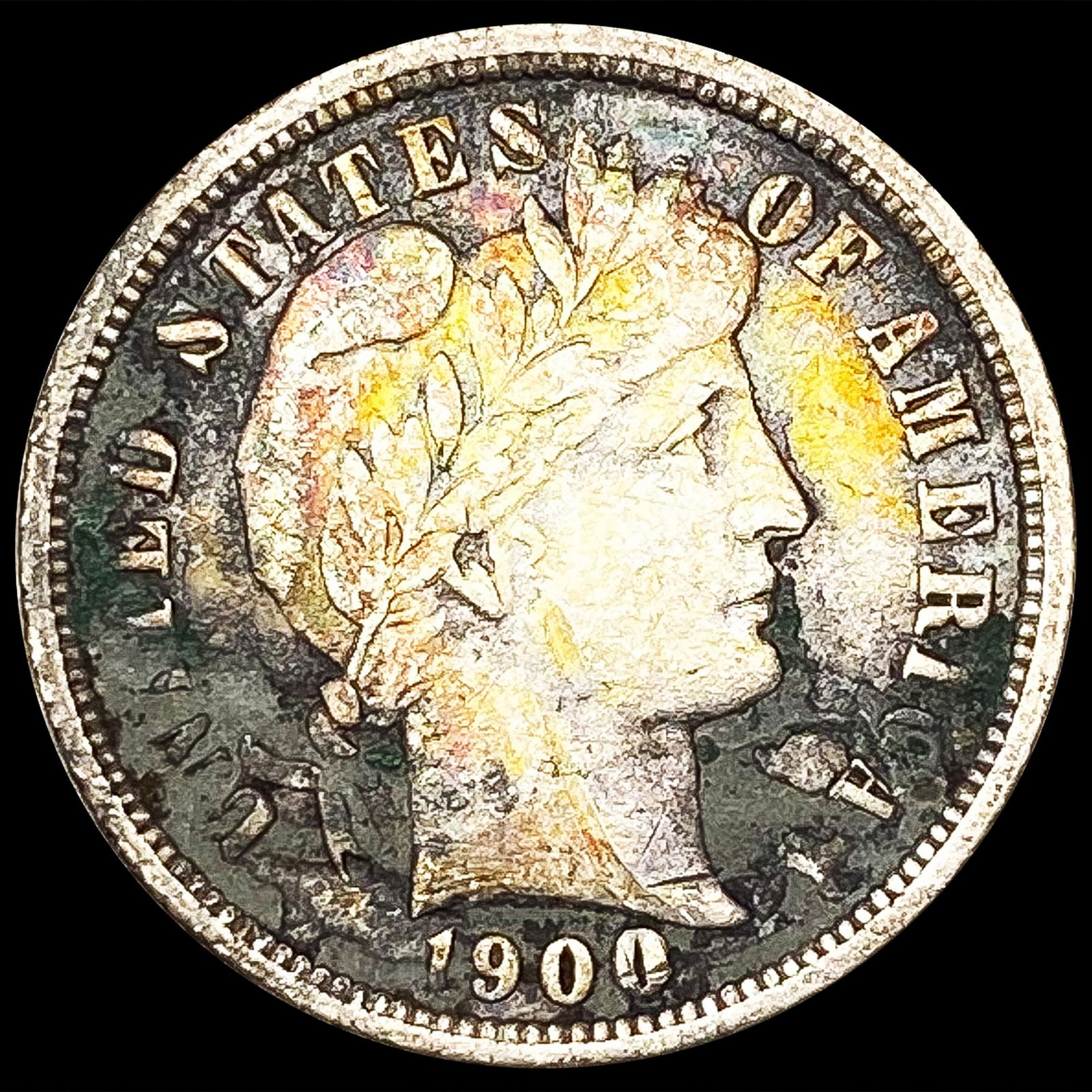 1900 Barber Dime CHOICE AU (1 of 2)
