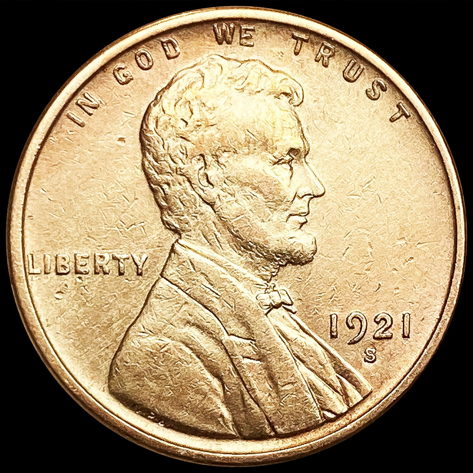 1921-S Wheat Cent CHOICE BU (1 of 2)