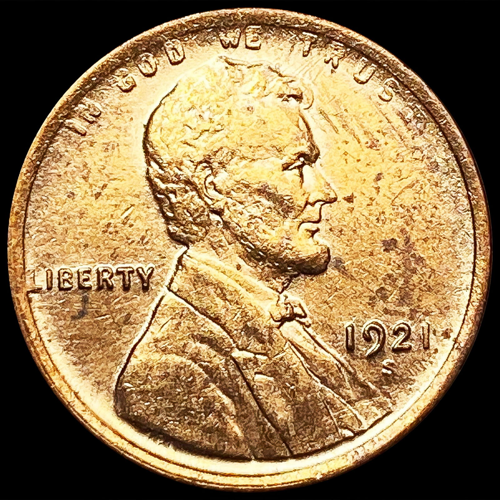 1921-S Wheat Cent CHOICE BU (1 of 2)
