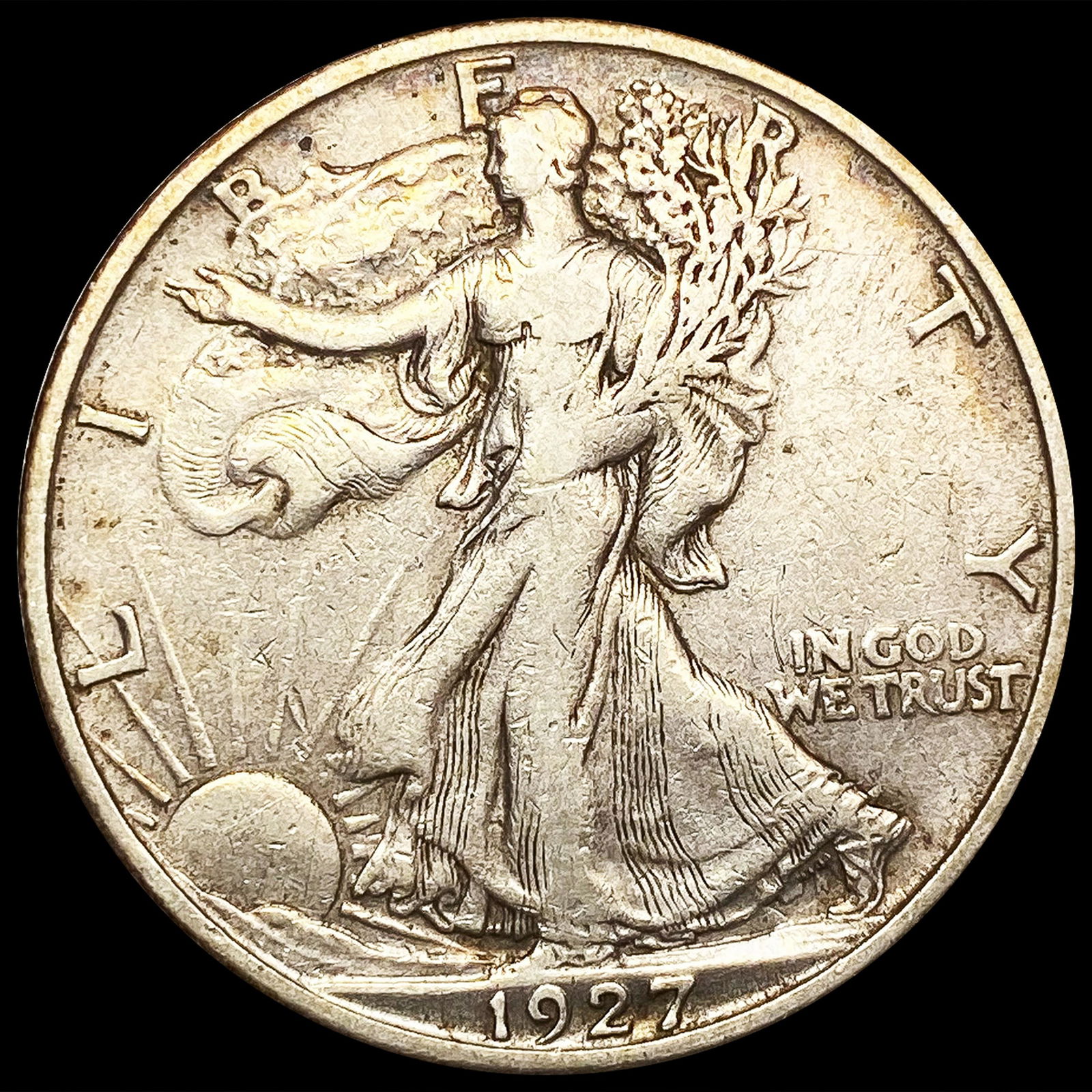 1927-S Walking Liberty Half Dollar ABOUT UNCIRCULA (1 of 2)
