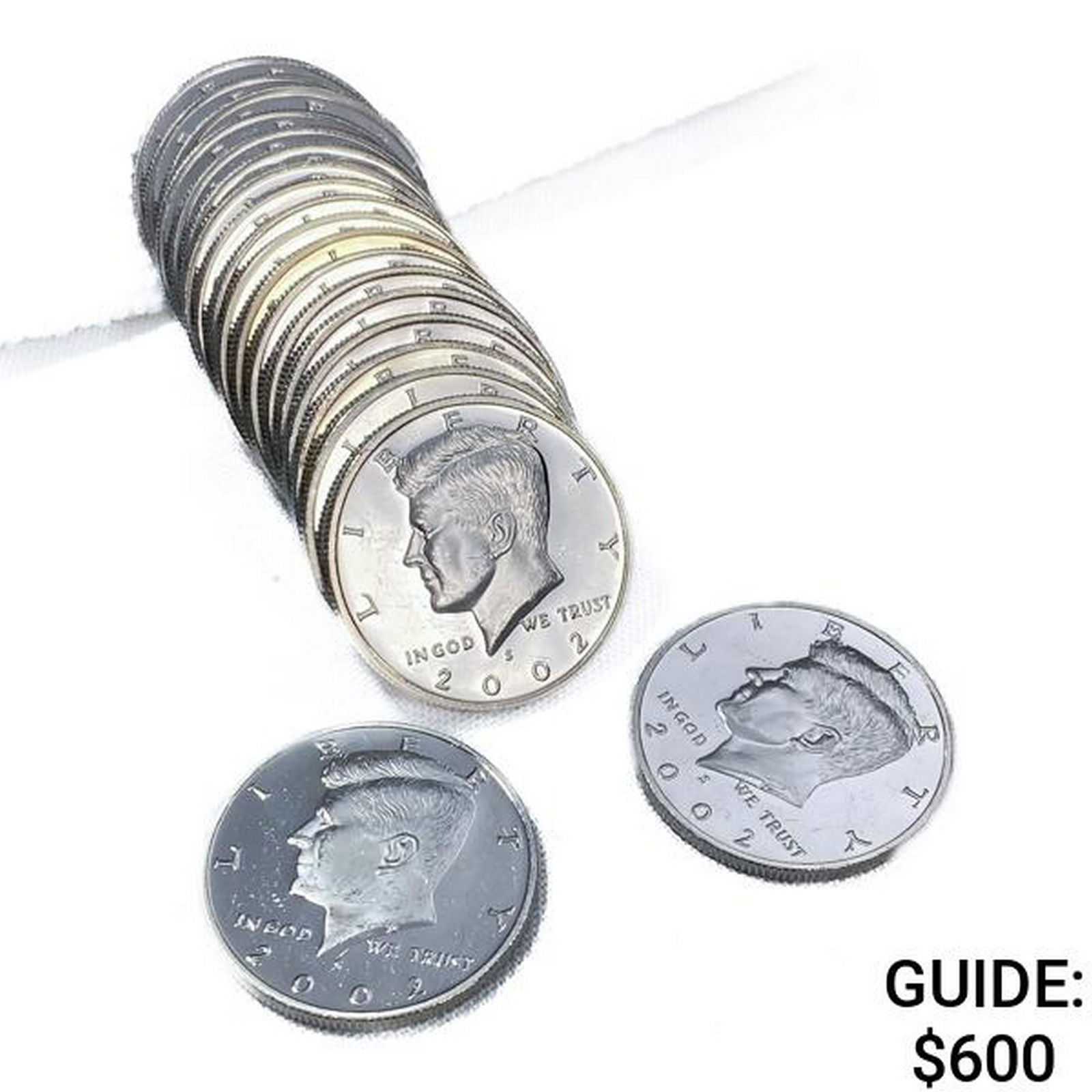 2002-S 90% Silver Kennedy Half Dollar Roll (20 Coi (1 of 4)