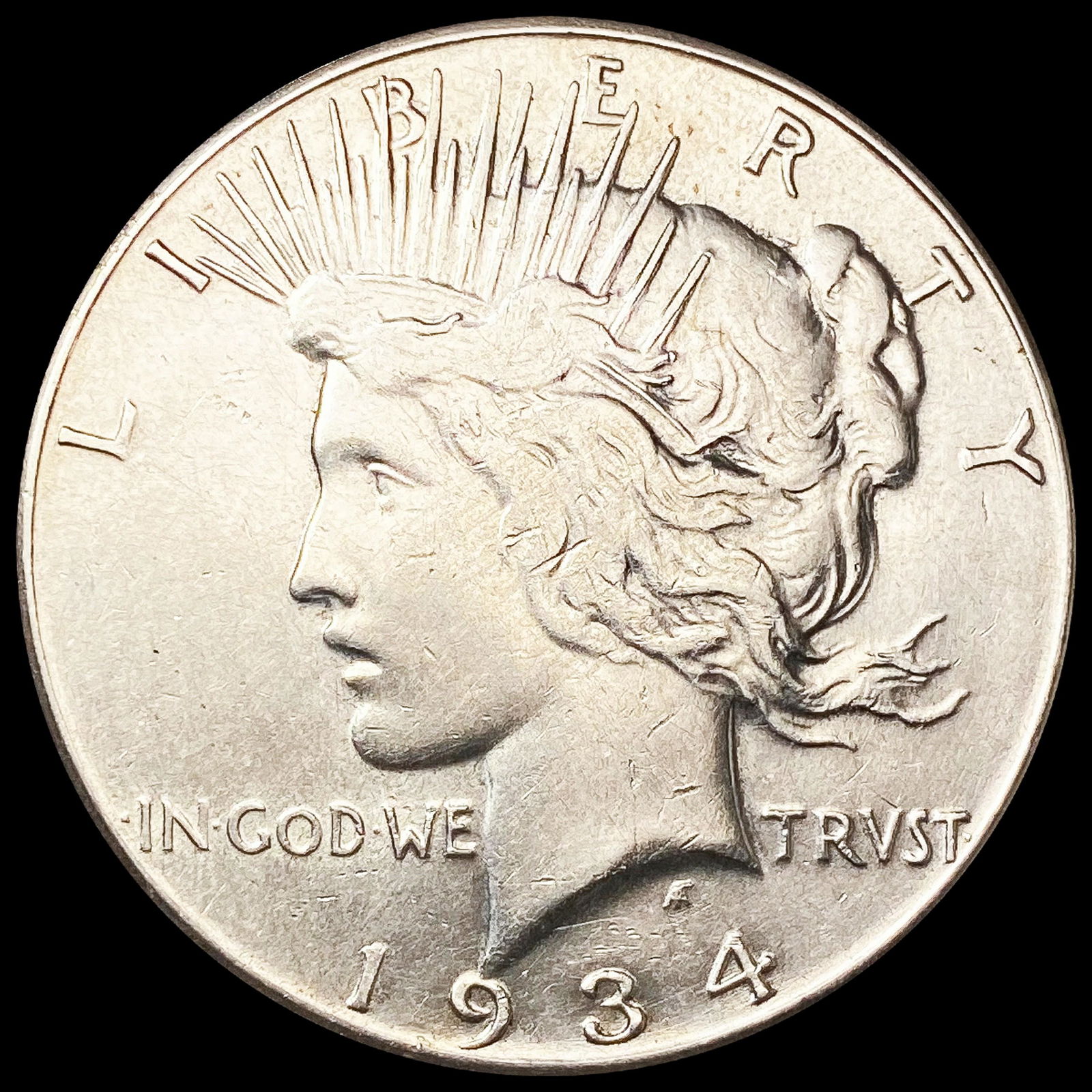 1934-S Silver Peace Dollar CHOICE AU (1 of 2)