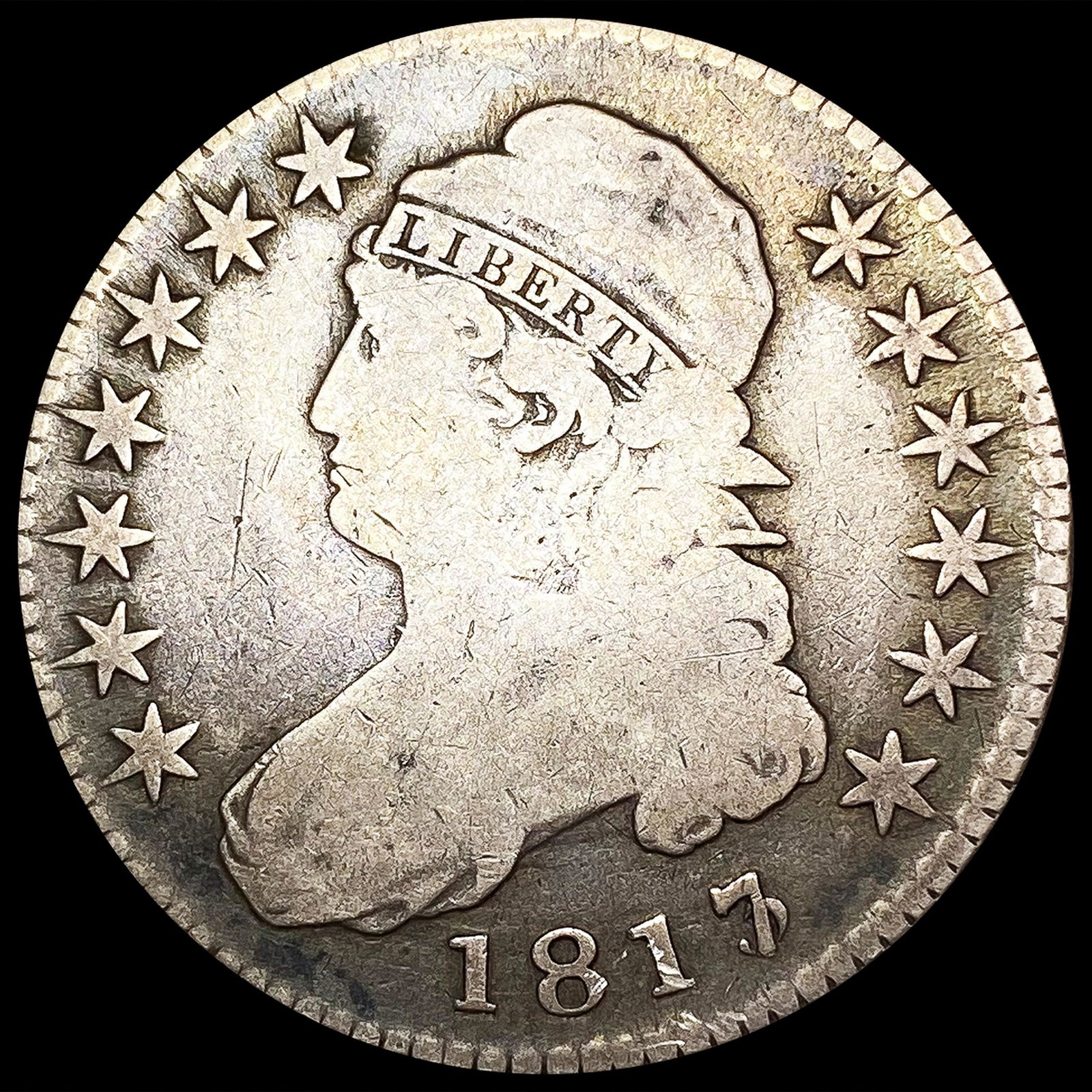 1817/3 Capped Bust Half Dollar LIGHTLY CIRCULATED (1 of 2)