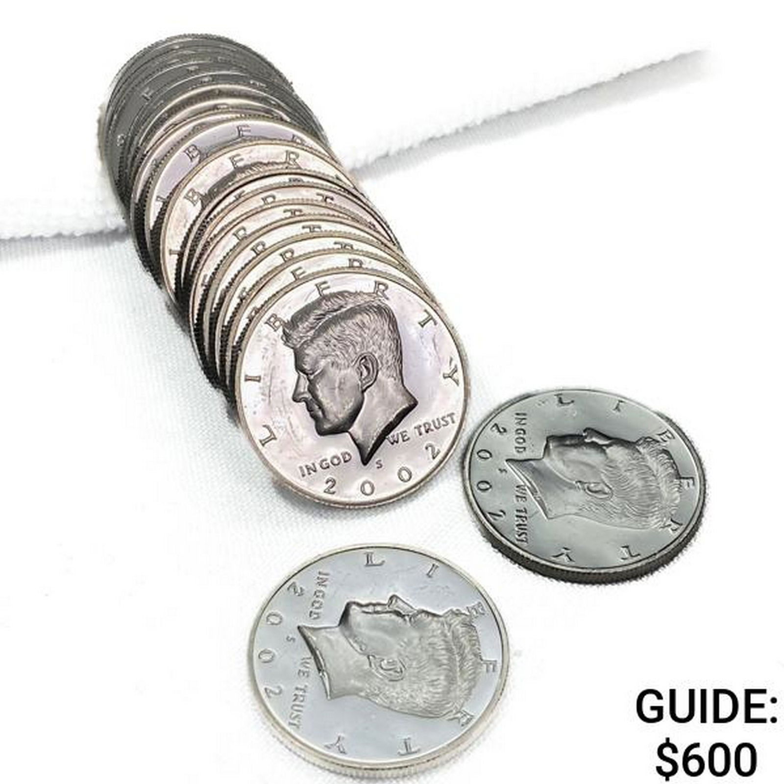 2002-S 90% Silver Kennedy Half Dollar Roll (20 Coi (1 of 4)