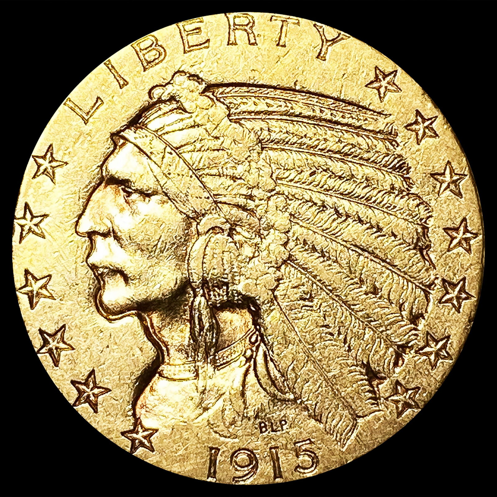 1915-S $5 Gold Half Eagle CLOSELY UNCIRCULATED (1 of 2)