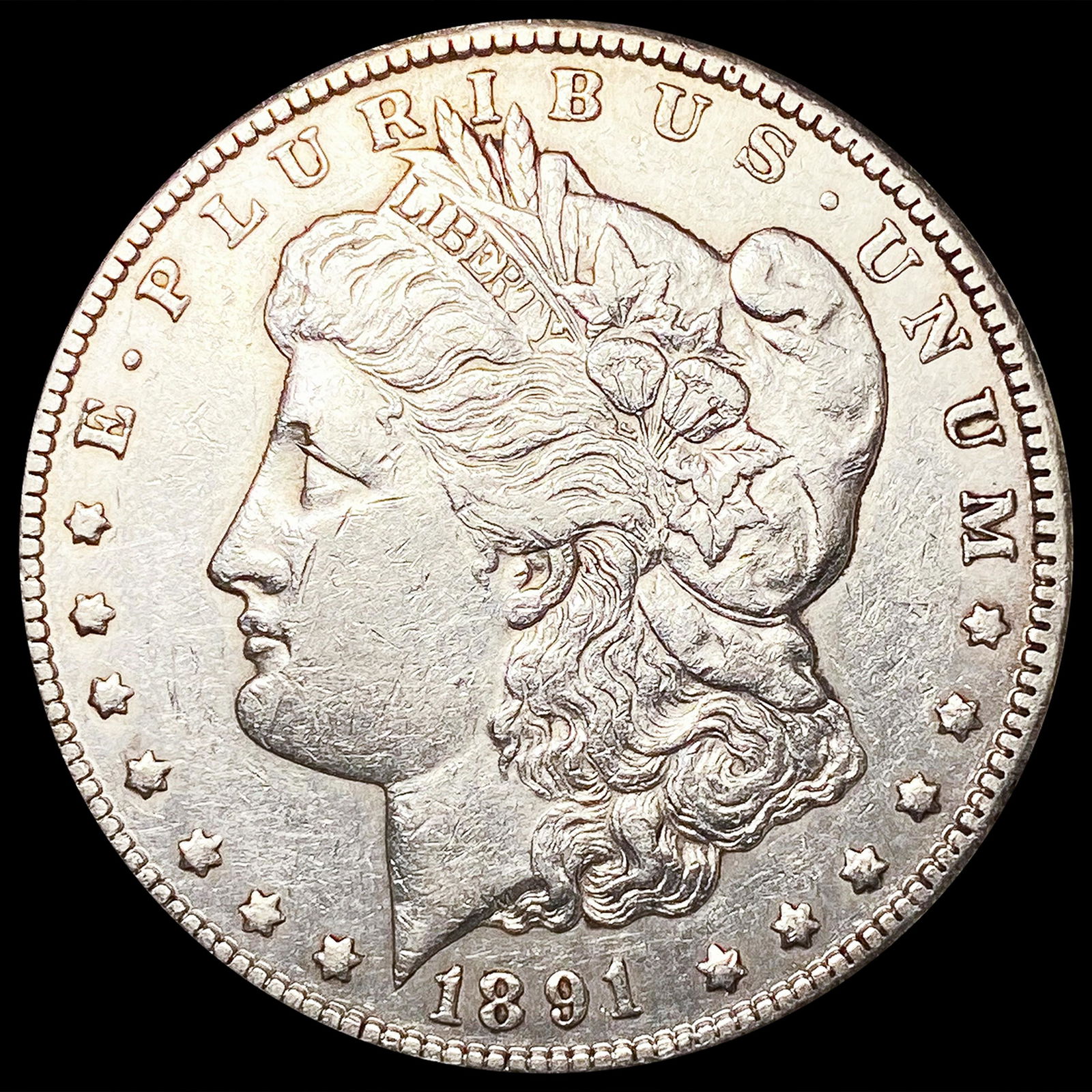 1891-CC Morgan Silver Dollar CLOSELY UNCIRCULATED (1 of 2)