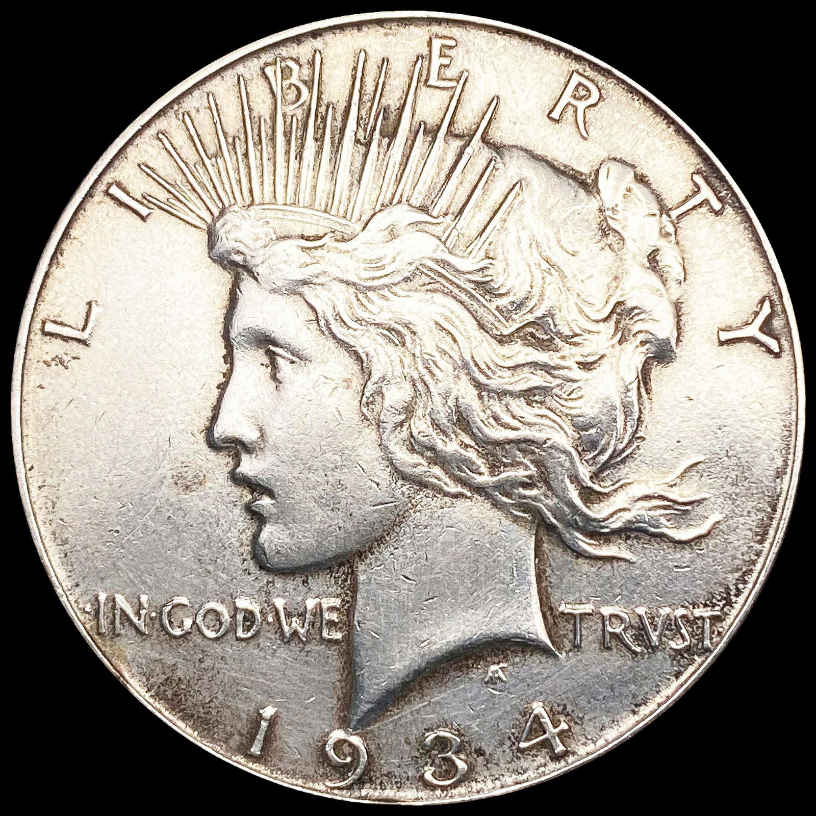 1934 Silver Peace Dollar CHOICE BU (1 of 2)