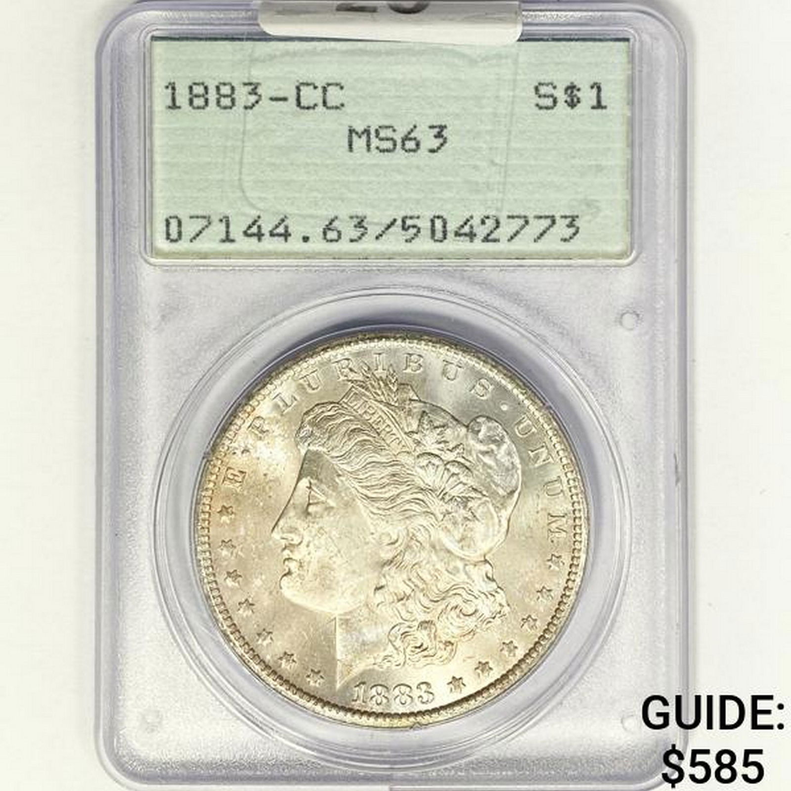 1883-CC Morgan Silver Dollar PCGS MS63 (1 of 2)
