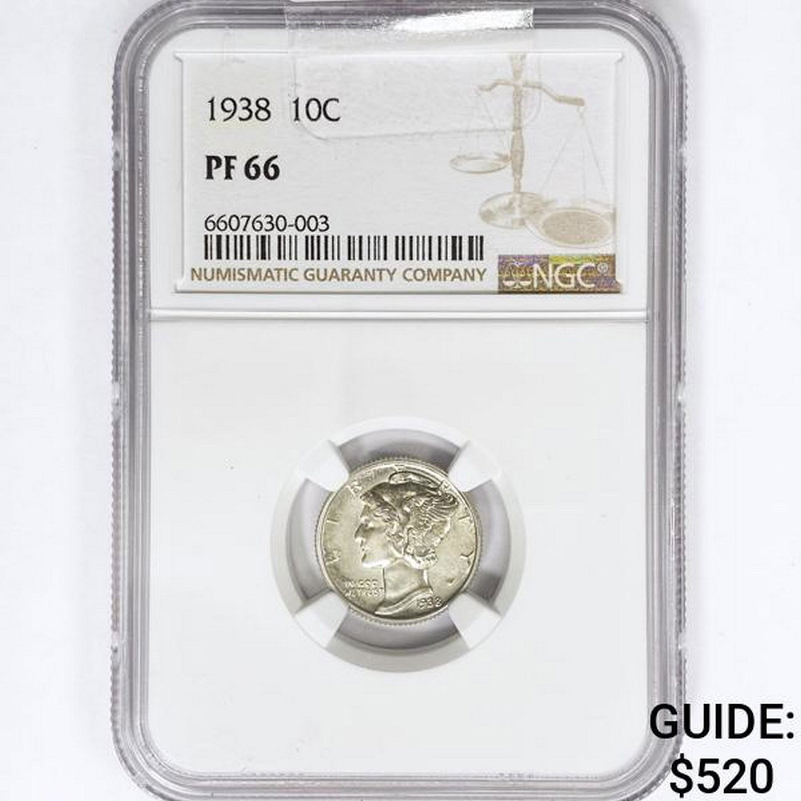 1938 Mercury Silver Dime NGC PF66 (1 of 2)