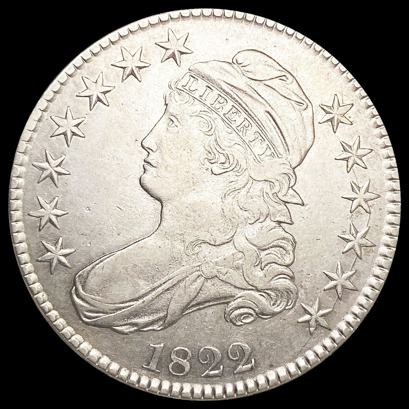 1822 Capped Bust Half Dollar CLOSELY UNCIRCULATED (1 of 2)