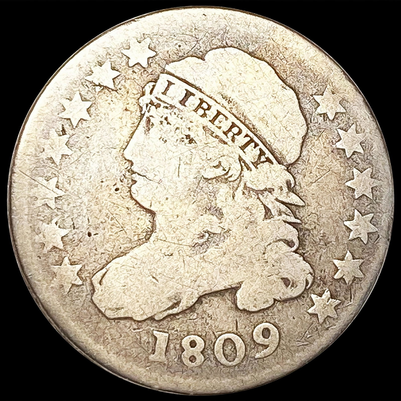 1809 Capped Bust Dime NICELY CIRCULATED (1 of 2)