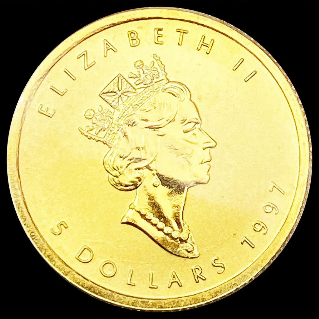 1997 Canada 1/10oz Gold $5 GEM PROOF (1 of 2)