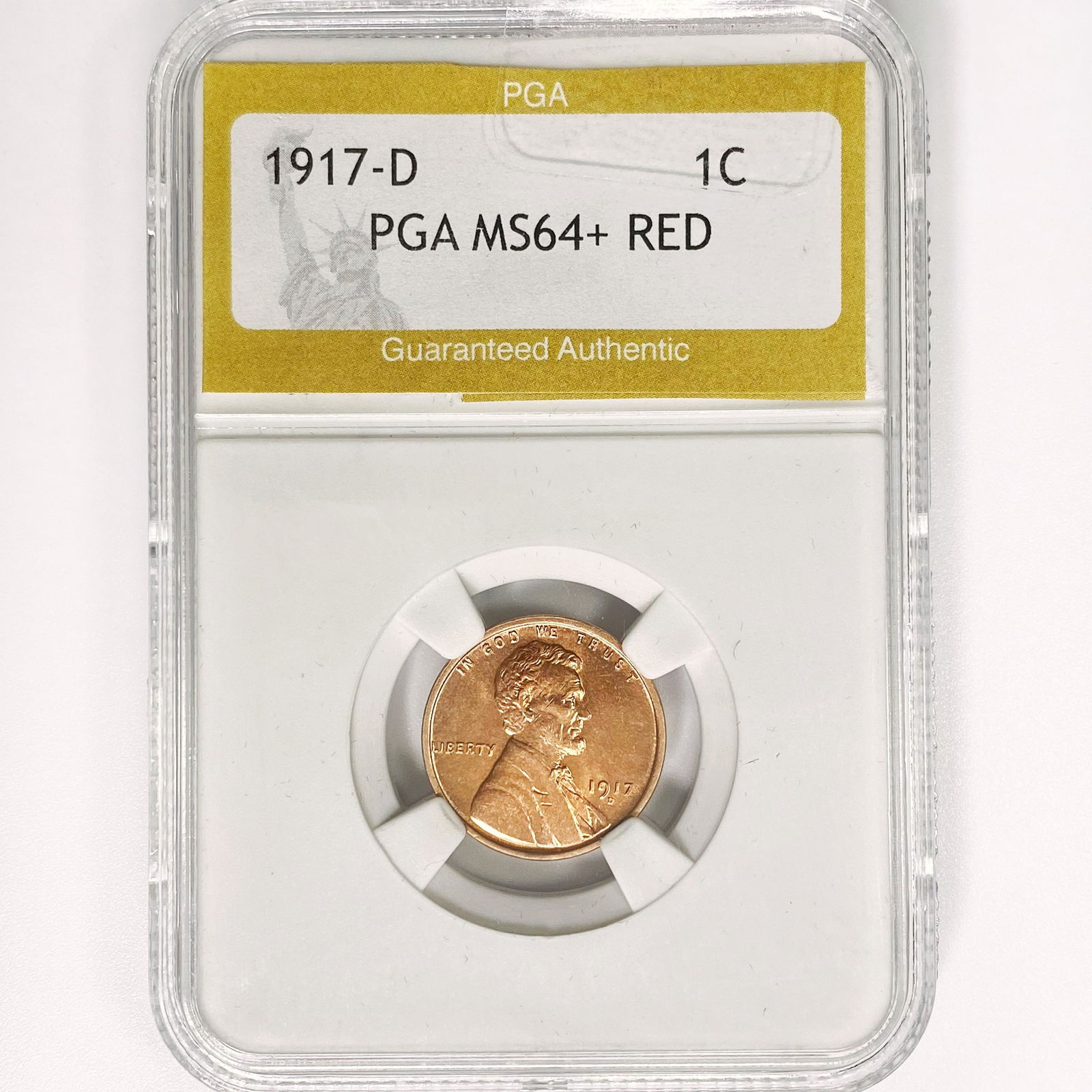 1917-D Wheat Cent PGA MS64+ RED (1 of 2)