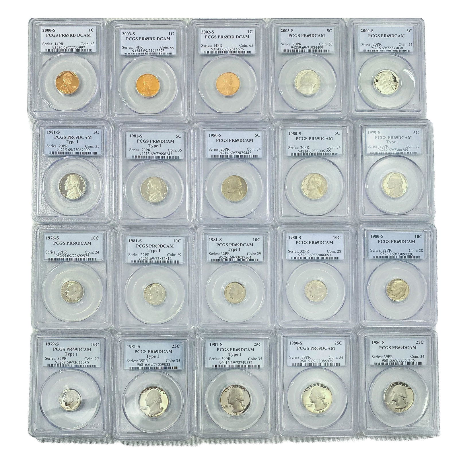 (20) US Coin Set PCGS PR69 (1976-S, (2) 1979-S, (6 (1 of 3)