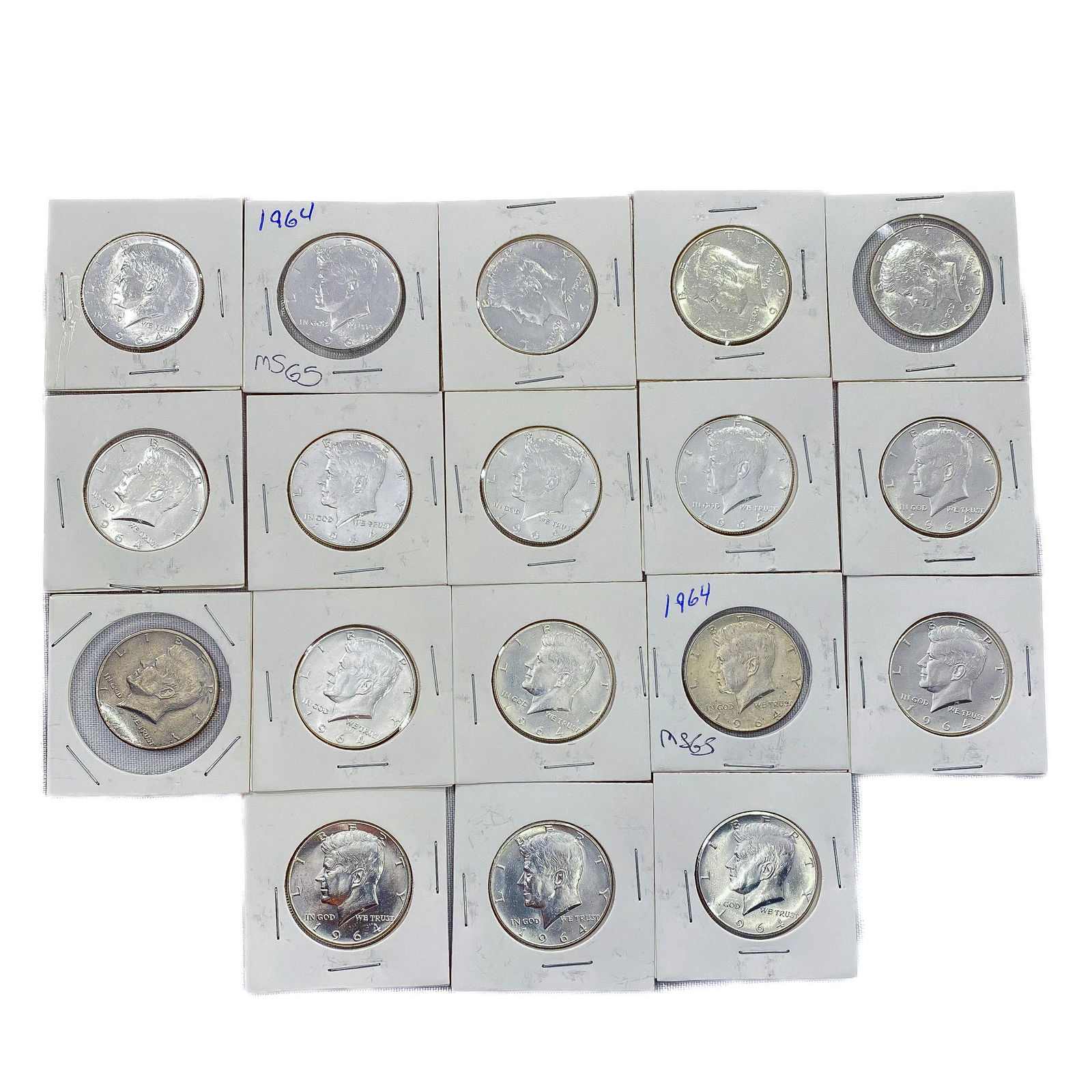 (18) 1964 Kennedy Silver Half Dollars (1 of 2)