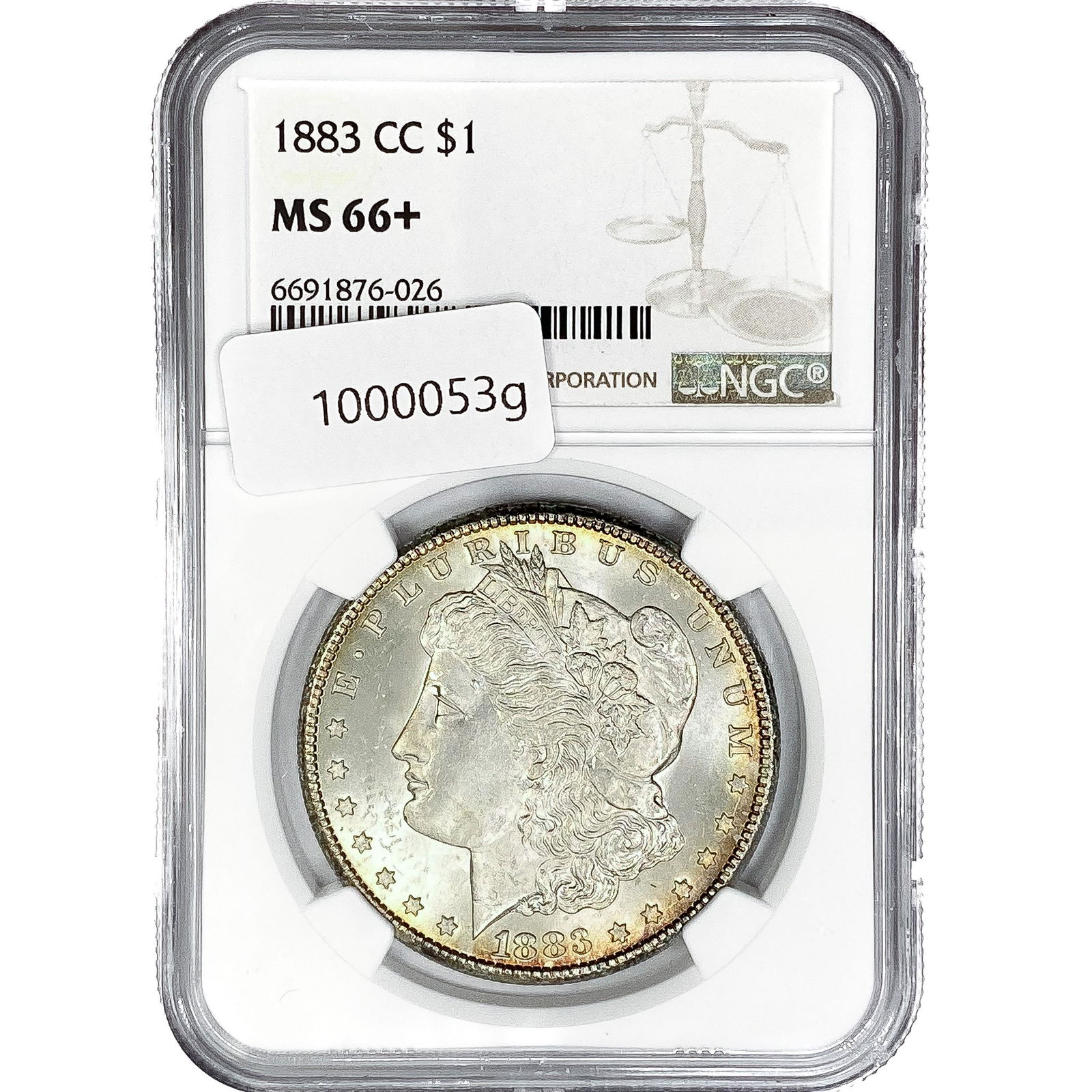 1883-CC Morgan Silver Dollar NGC MS66+ (1 of 2)