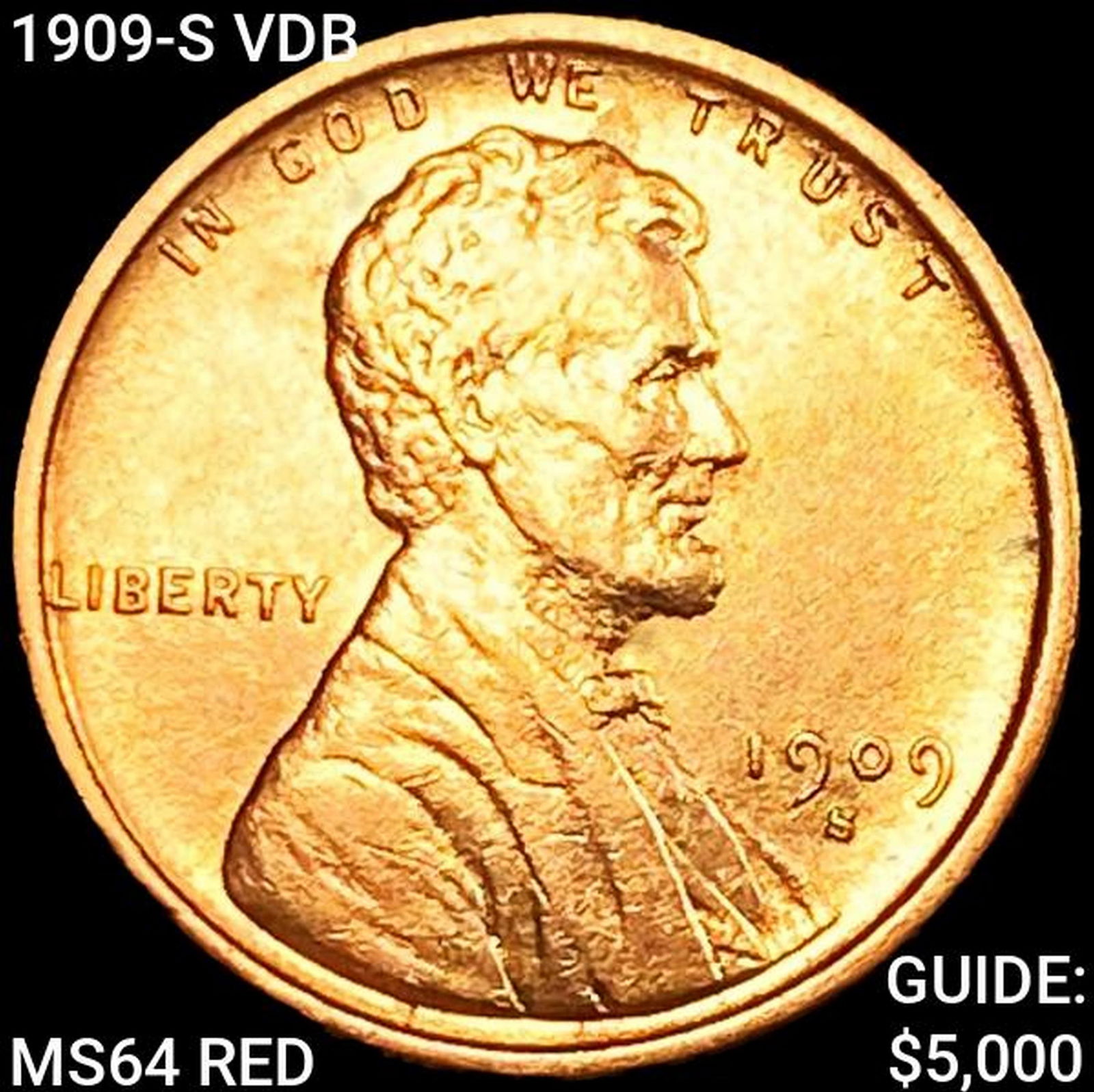 1909-S VDB Wheat Cent HIGH GRADE + (1 of 2)