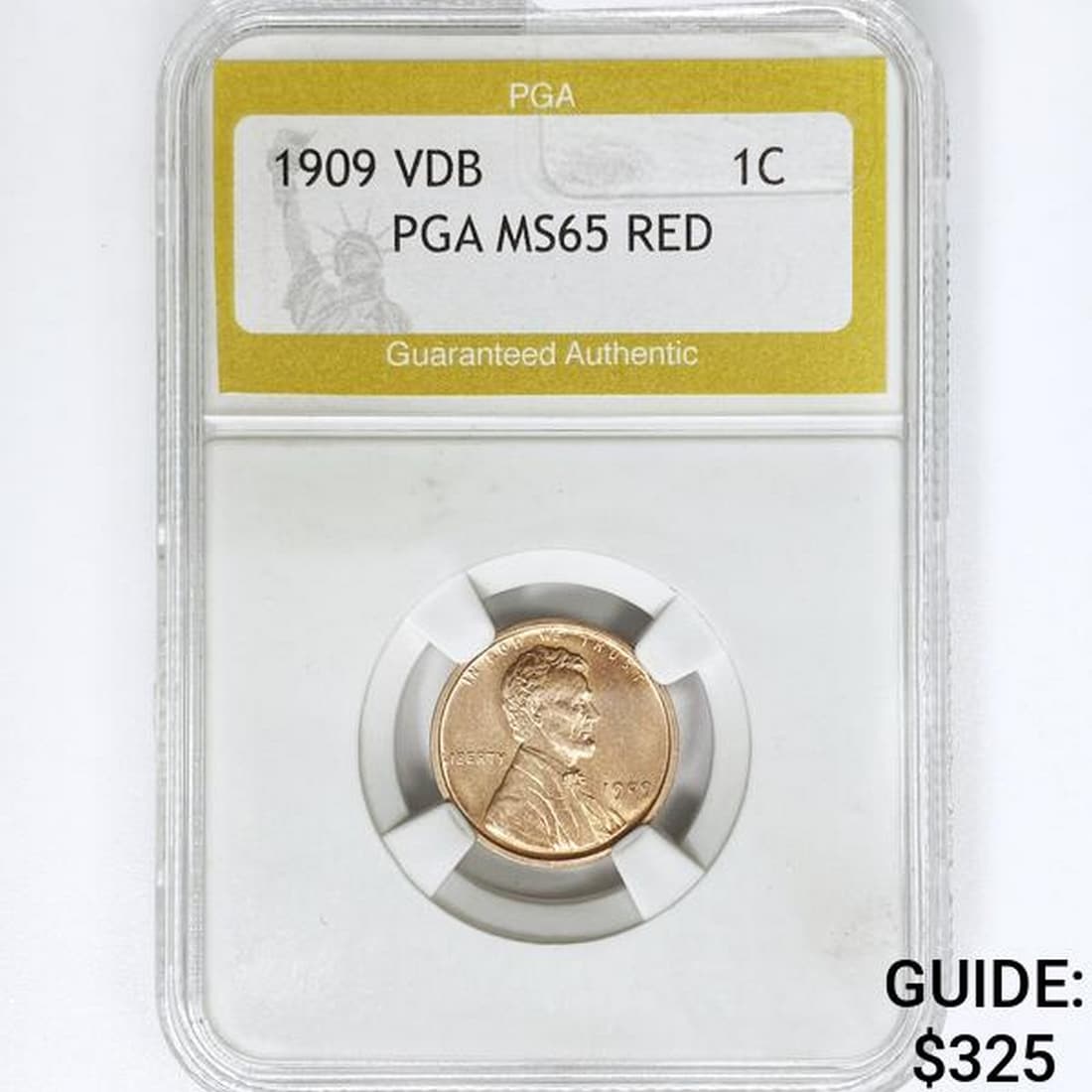 1909 VDB Wheat Cent PGA MS65 RED (1 of 2)