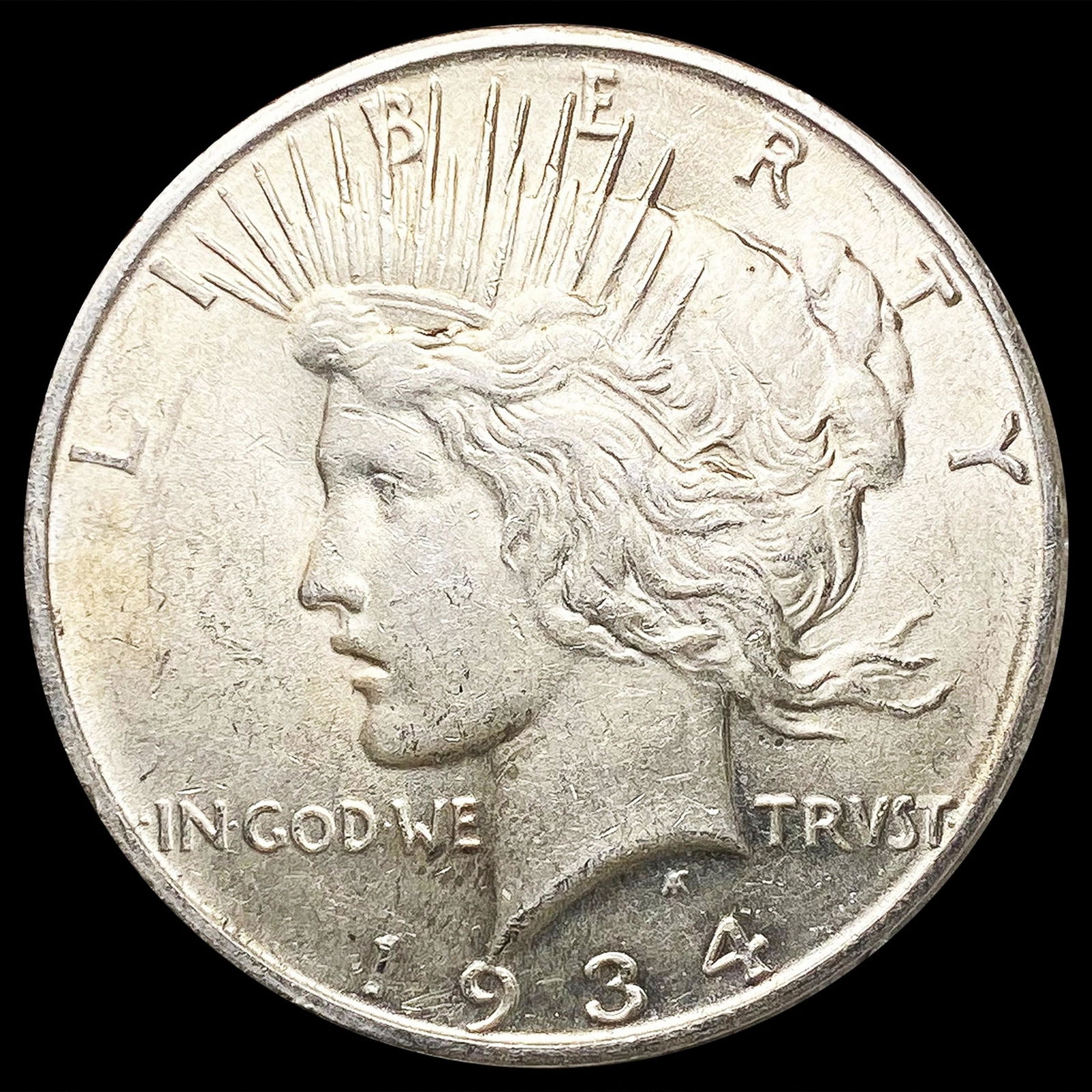 1934-D Silver Peace Dollar NEARLY UNCIRCULATED (1 of 2)