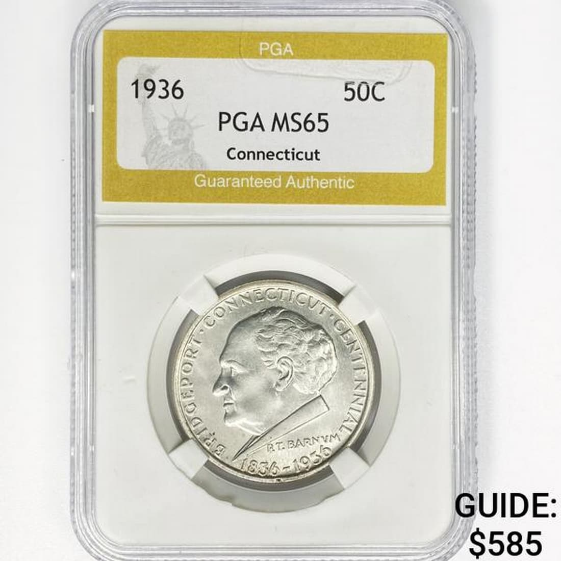 1936 Connecticut Half Dollar PGA MS65 (1 of 2)