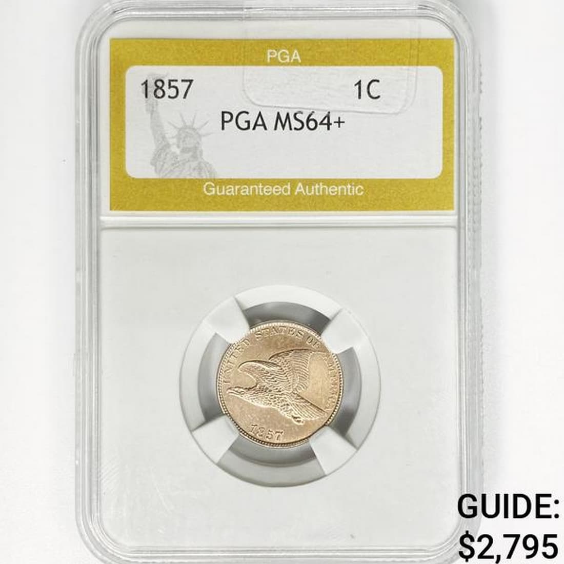1857 Flying Eagle Cent PGA MS64+ (1 of 2)