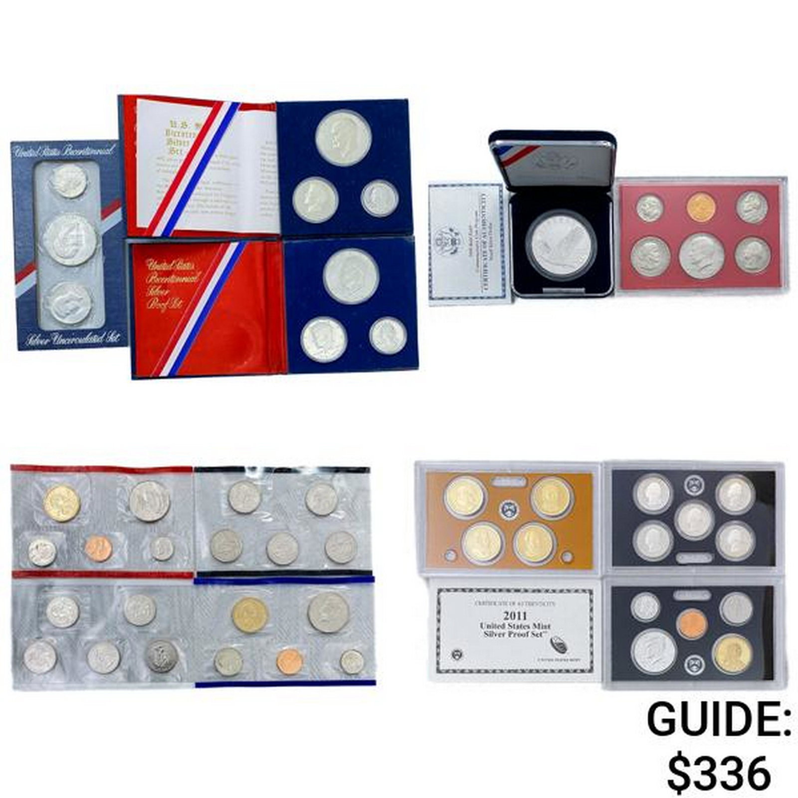 1976-2011 US SILV UNC & PR Coin Sets (50 Coins): 1976-2011 US SILV UNC & PR Coin Sets (50 Coins)