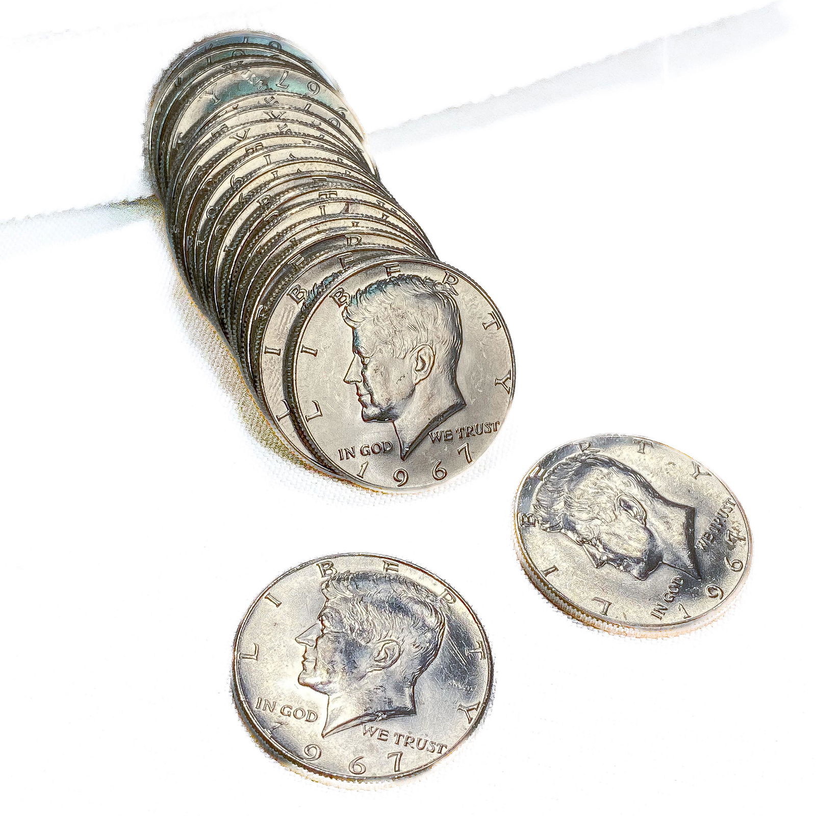 1967 Kennedy SILV Half Dollar Roll GEM UNC (20 Co (1 of 4)