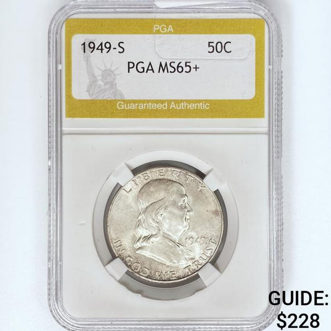 1949-S Franklin Half Dollar PGA MS65+ (1 of 2)
